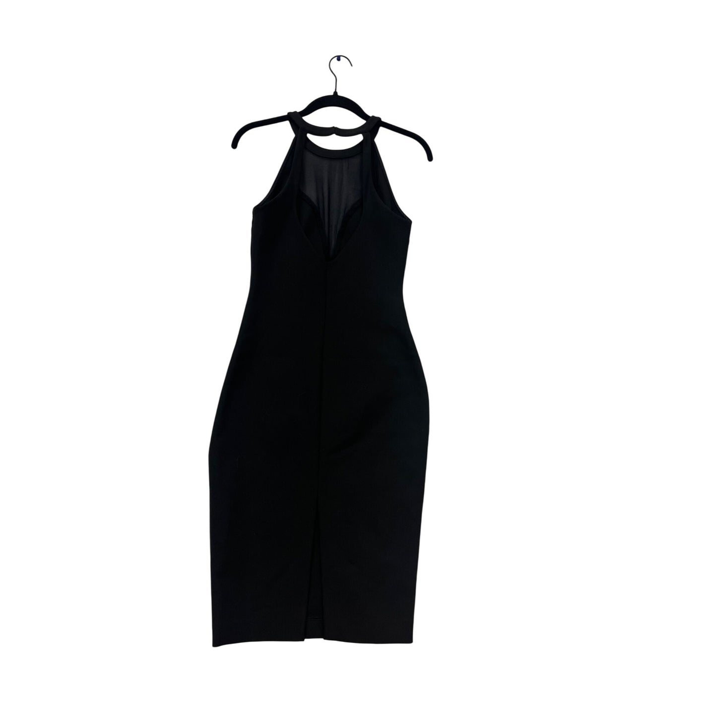 Elizabeth & James Black Halter Midi Dress Size 4 #773A