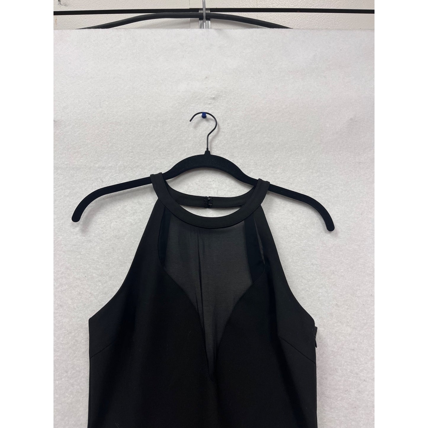 Elizabeth & James Black Halter Midi Dress Size 4 #773A