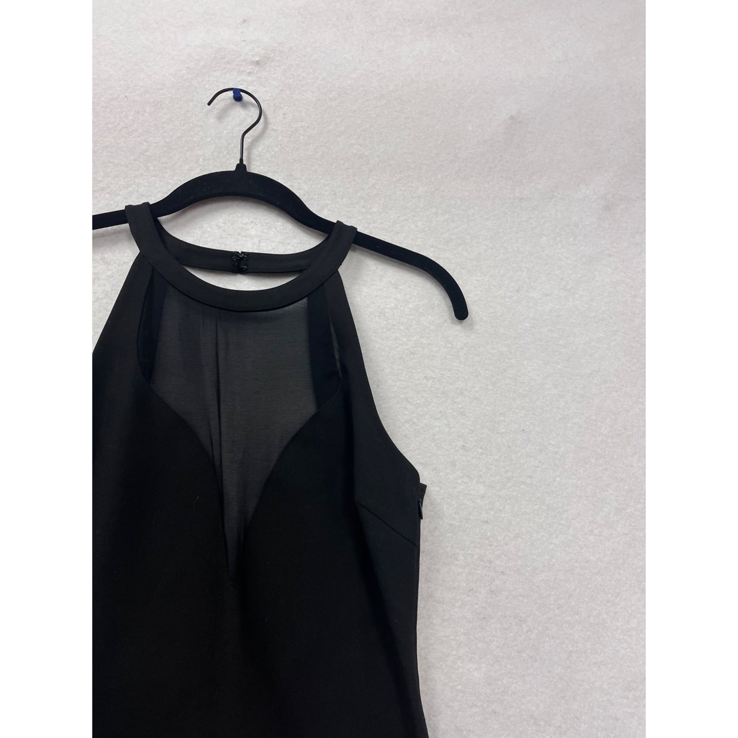 Elizabeth & James Black Halter Midi Dress Size 4 #773A