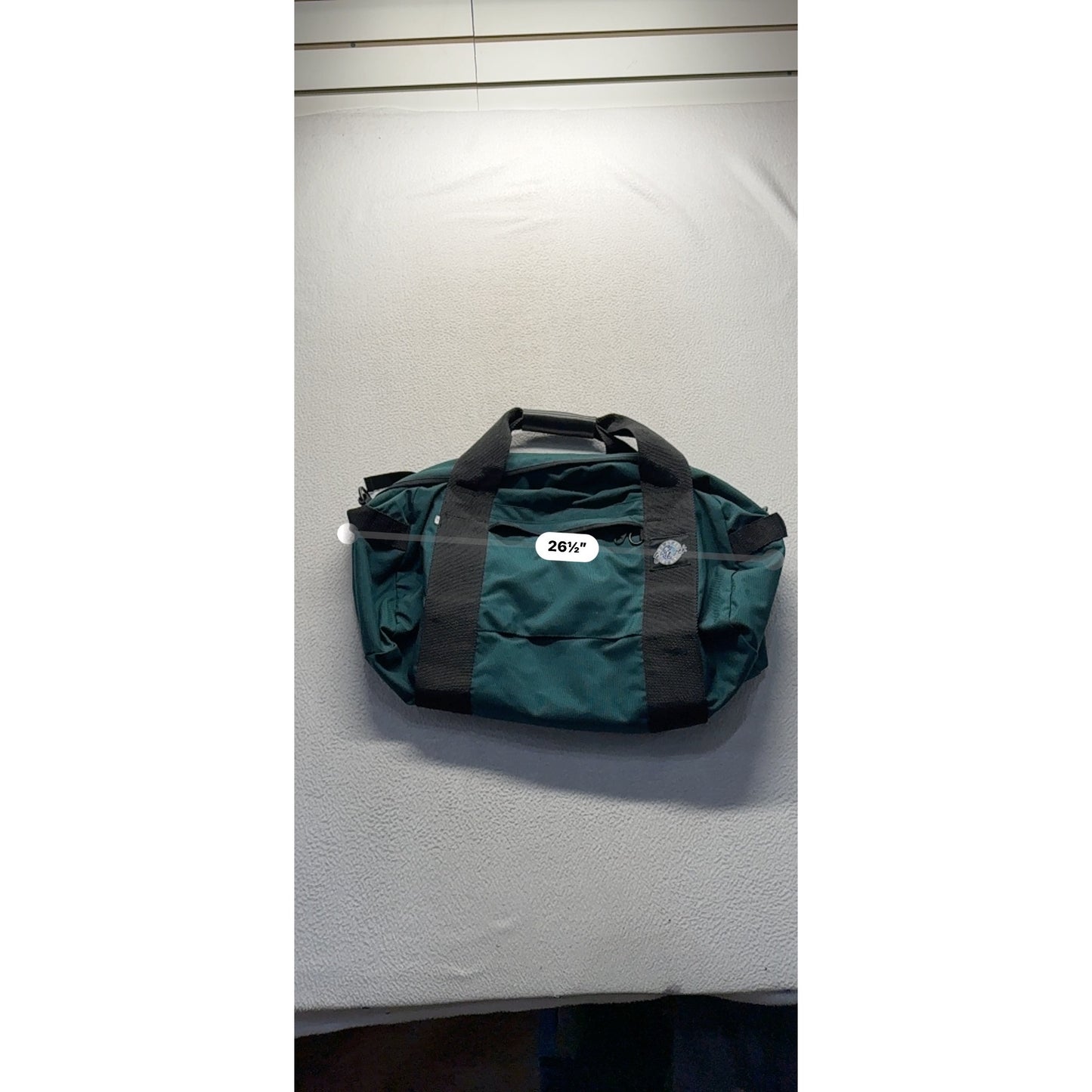 Vintage Eagle Creek Teal Travel Gear Bag With Black Straps & Handle #104B