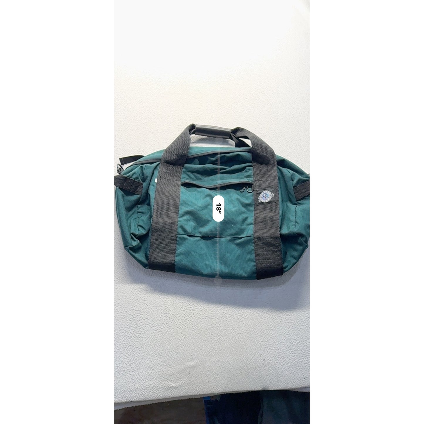 Vintage Eagle Creek Teal Travel Gear Bag With Black Straps & Handle #104B