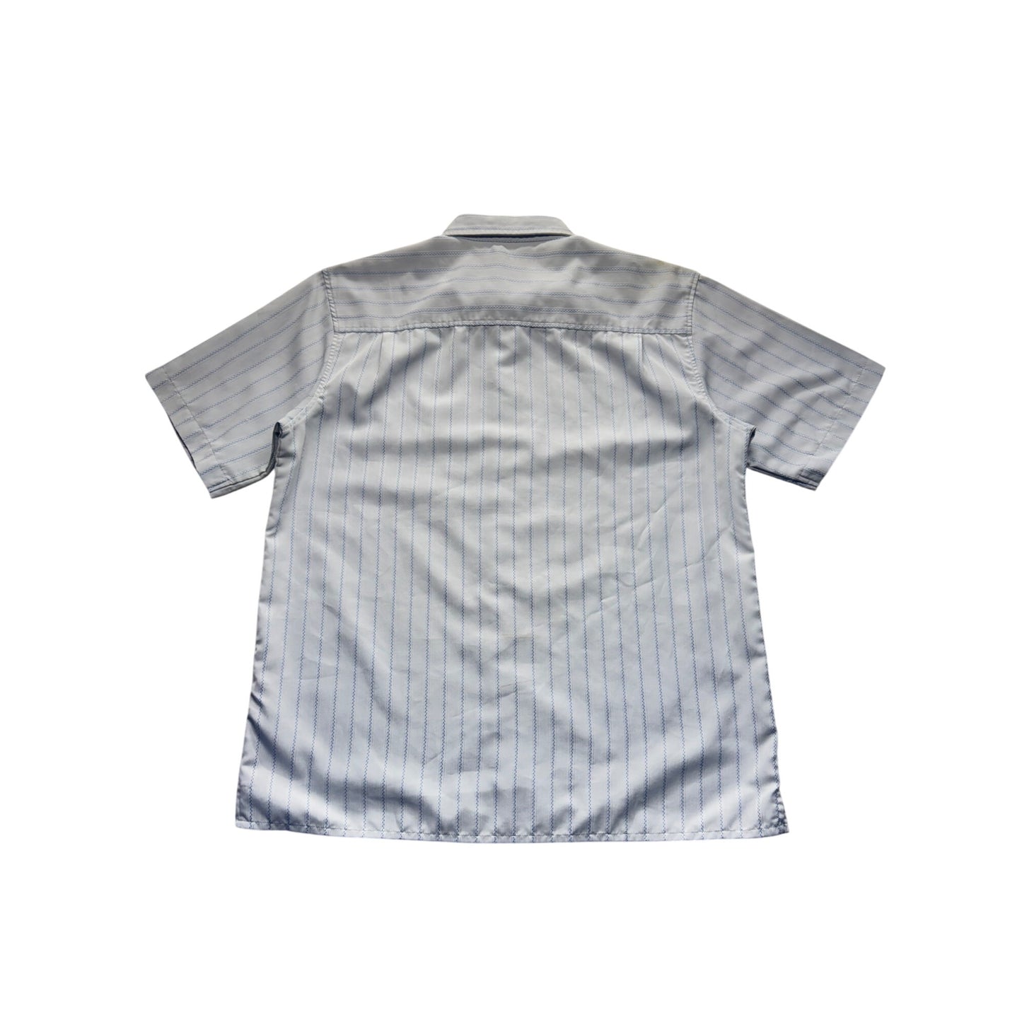 Eighty Eight Mens Short-Sleeve Striped Button-Up Shirt With Pocket #9536