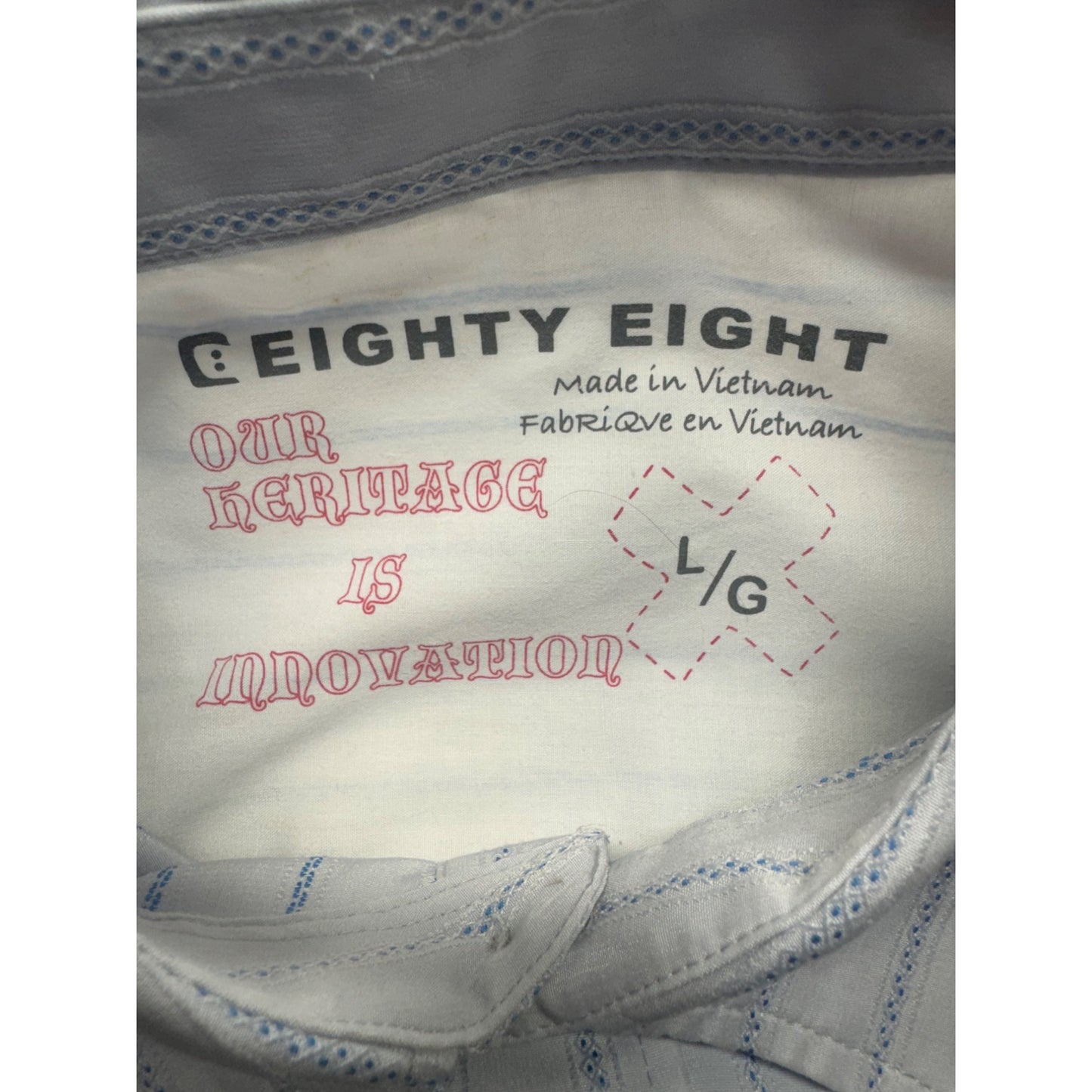 Eighty Eight Mens Short-Sleeve Striped Button-Up Shirt With Pocket #9536