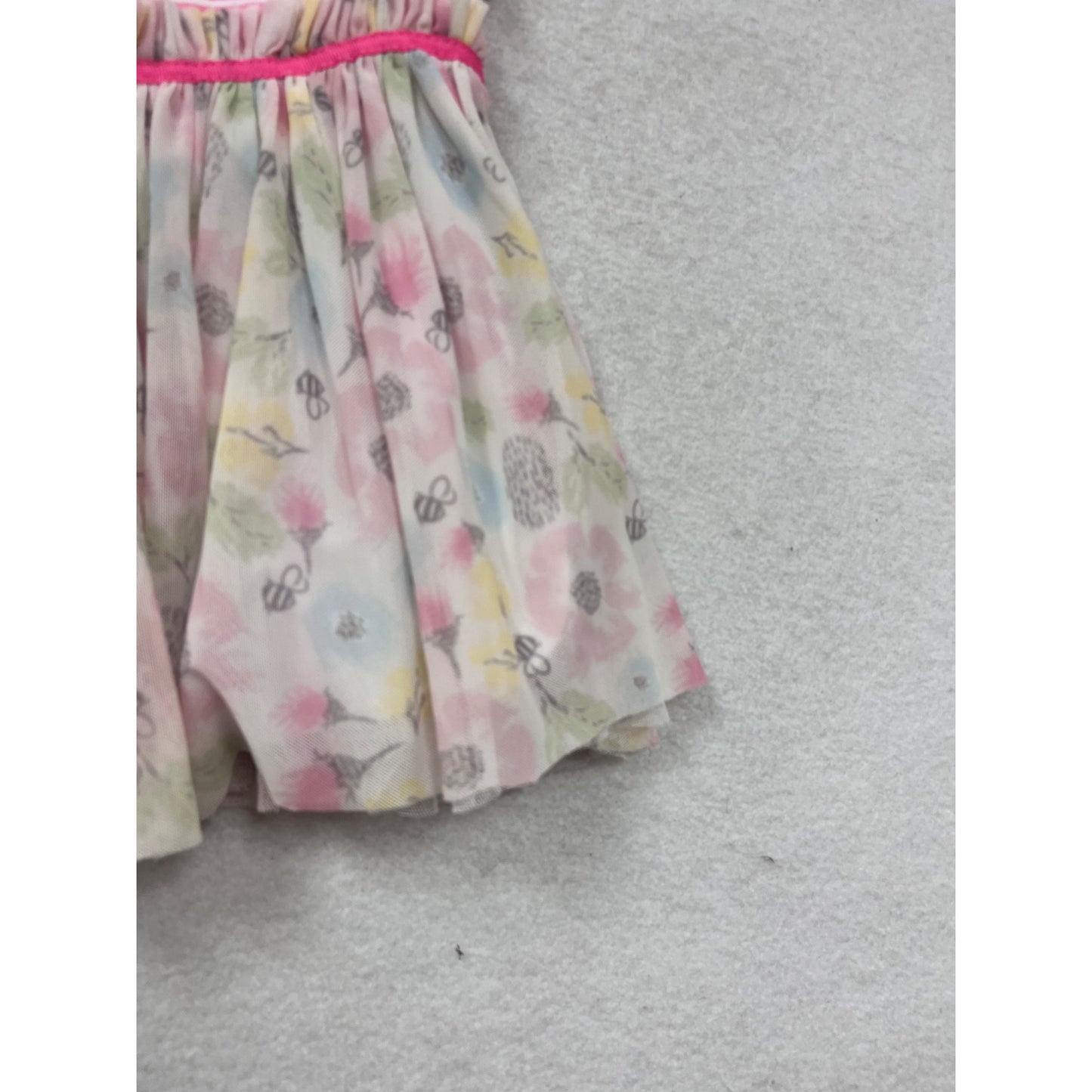 Pippa & Julie Pink Striped & Floral Dress 24M #8486