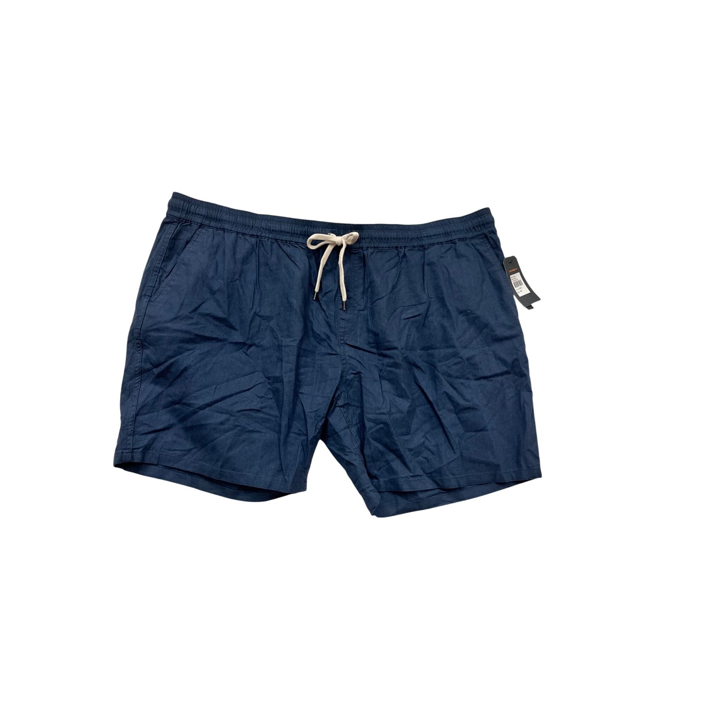 Johnny Bigg Bondi Linen Blend Shorts Size 52 Denim Blue #833A