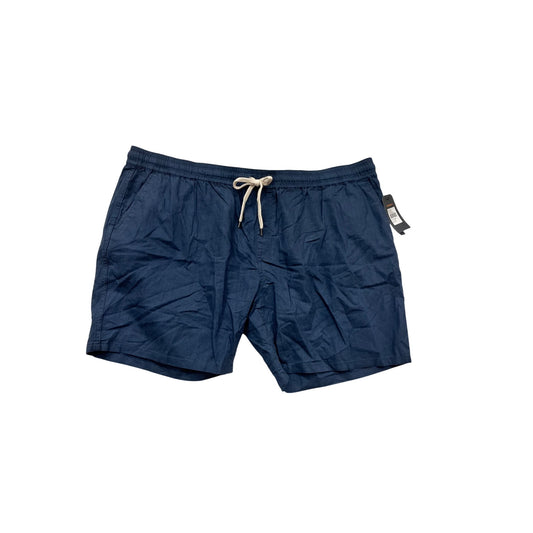 Johnny Bigg Bondi Linen Blend Shorts Size 52 Denim Blue #833A