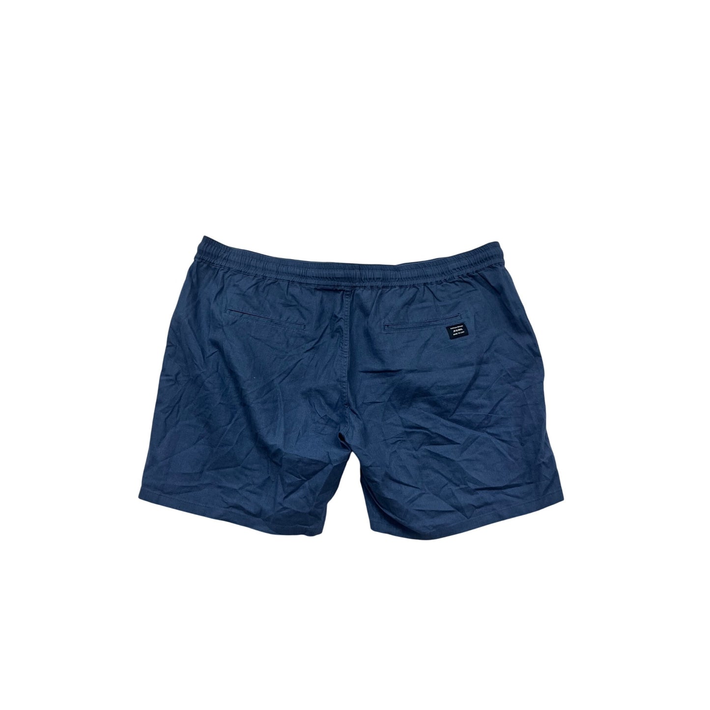 Johnny Bigg Bondi Linen Blend Shorts Size 52 Denim Blue #833A