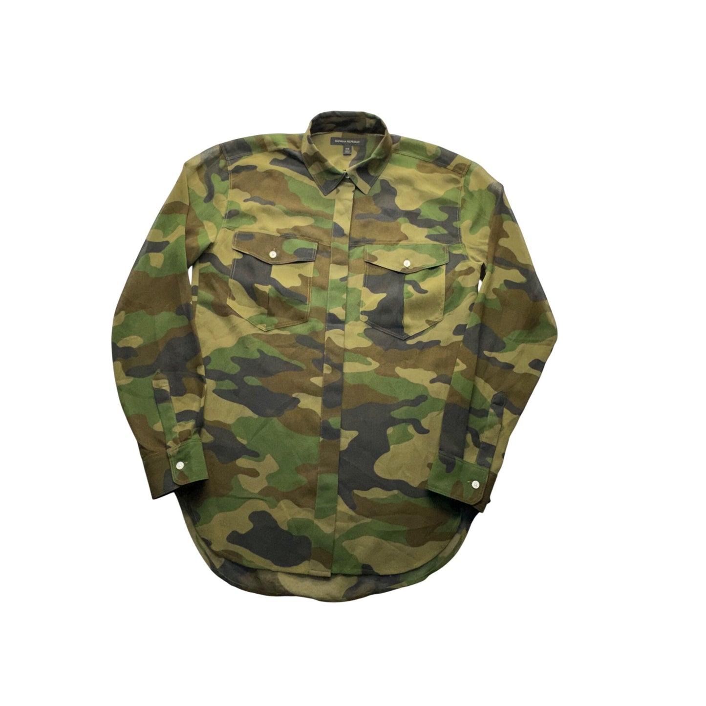 Banana Republic Camouflage Button-Up Shirt XS #9300