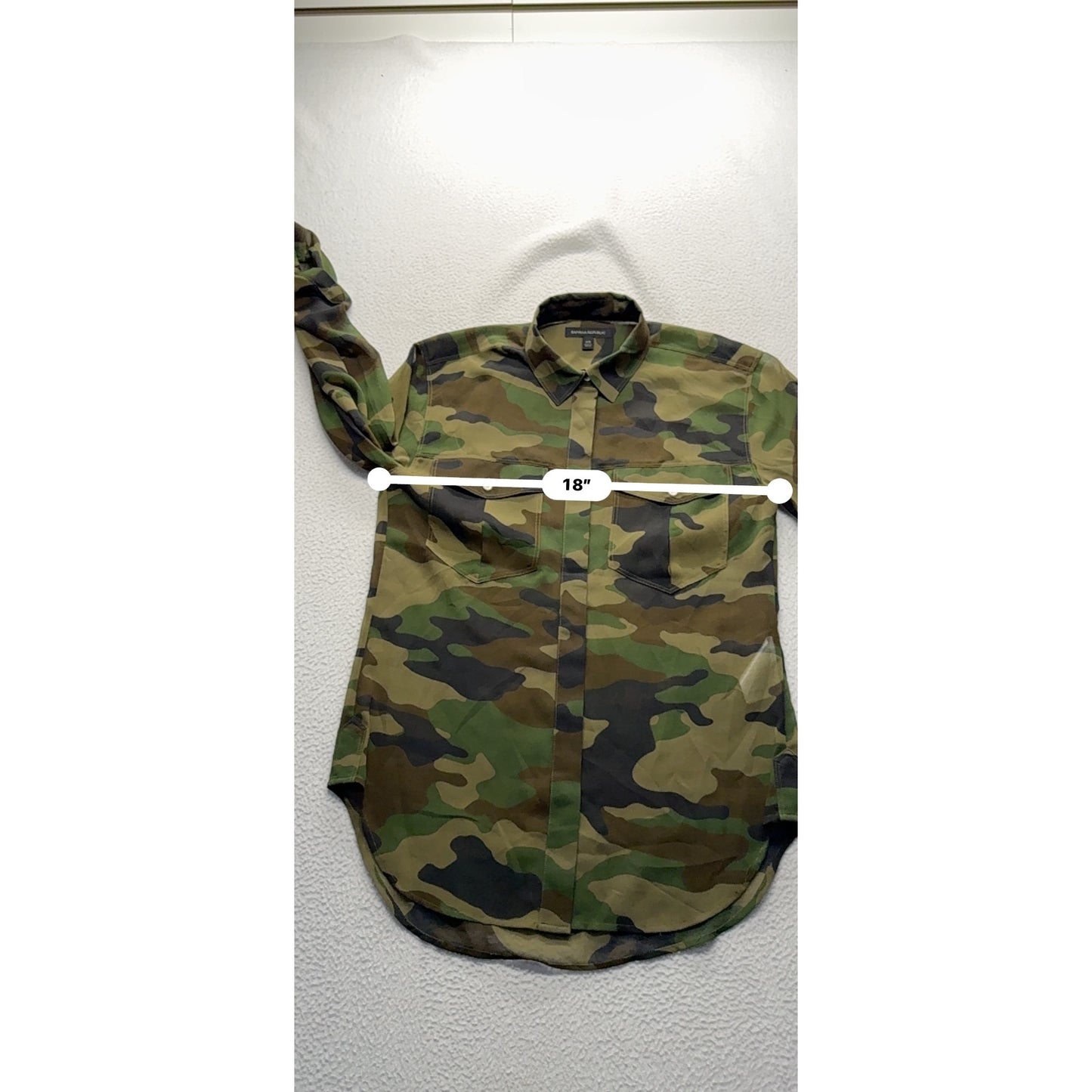 Banana Republic Camouflage Button-Up Shirt XS #9300