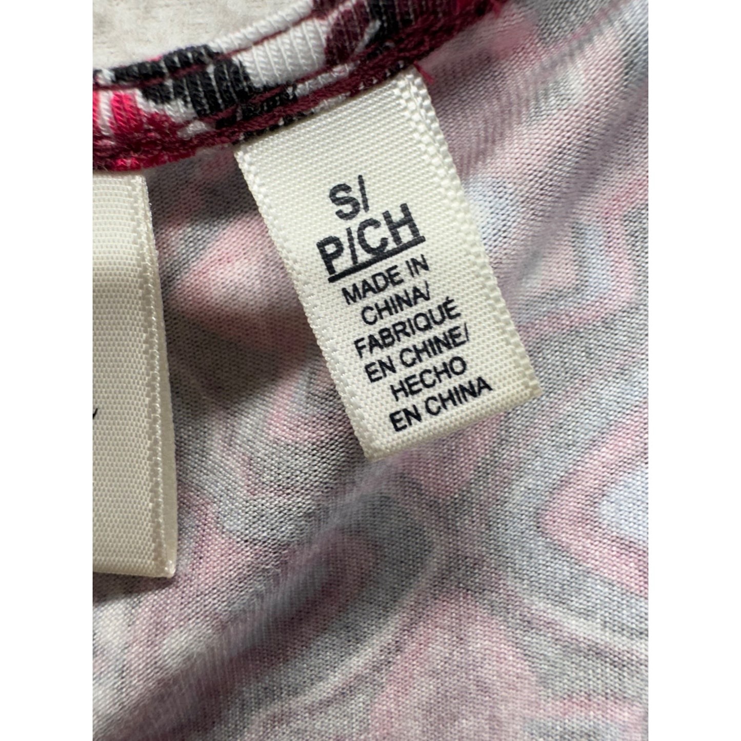 Rafaella Weekend Boho-Style Printed Tunic Top S Long Sleeve 240B