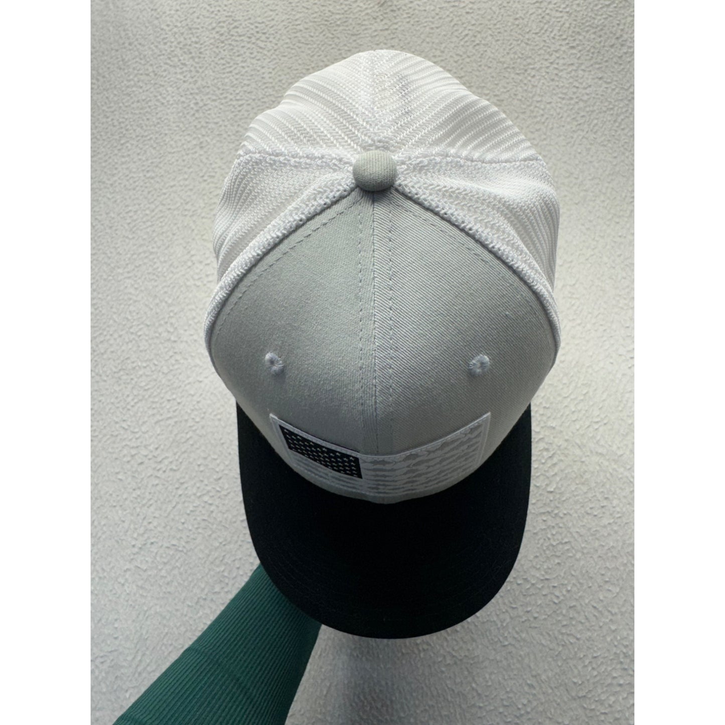 Columbia PFG Mesh Snapback Hat With American Flag & Fish Design #38B
