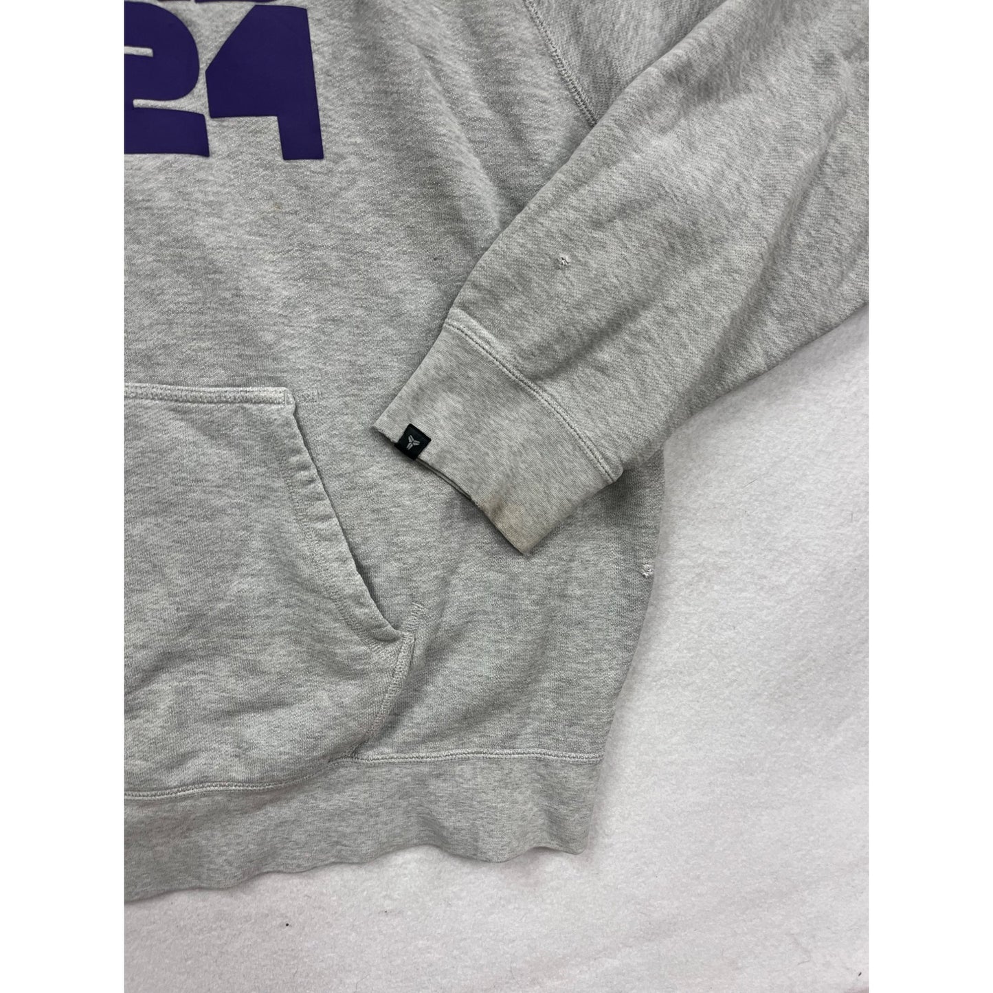 Nike Kobe Bryant KB24 2-Tone Hoodie 3XL Gray & Purple Pullover #377A