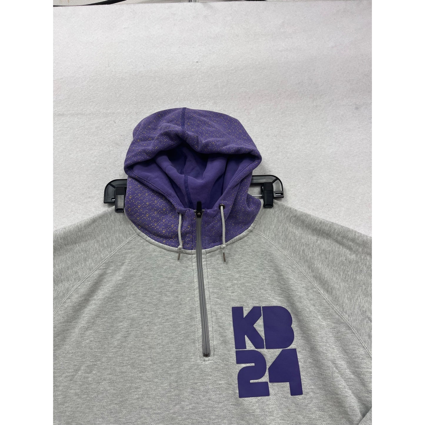 Nike Kobe Bryant KB24 2-Tone Hoodie 3XL Gray & Purple Pullover #377A