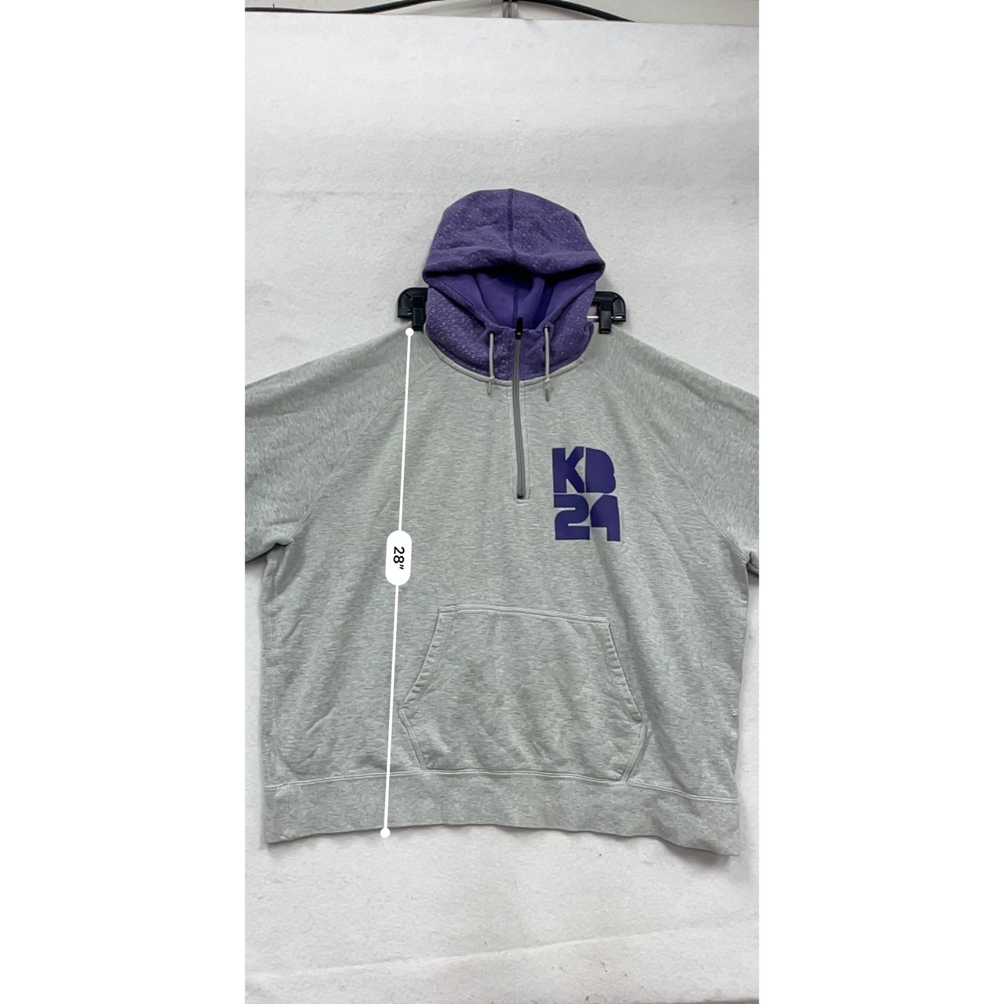 Nike Kobe Bryant KB24 2-Tone Hoodie 3XL Gray & Purple Pullover #377A