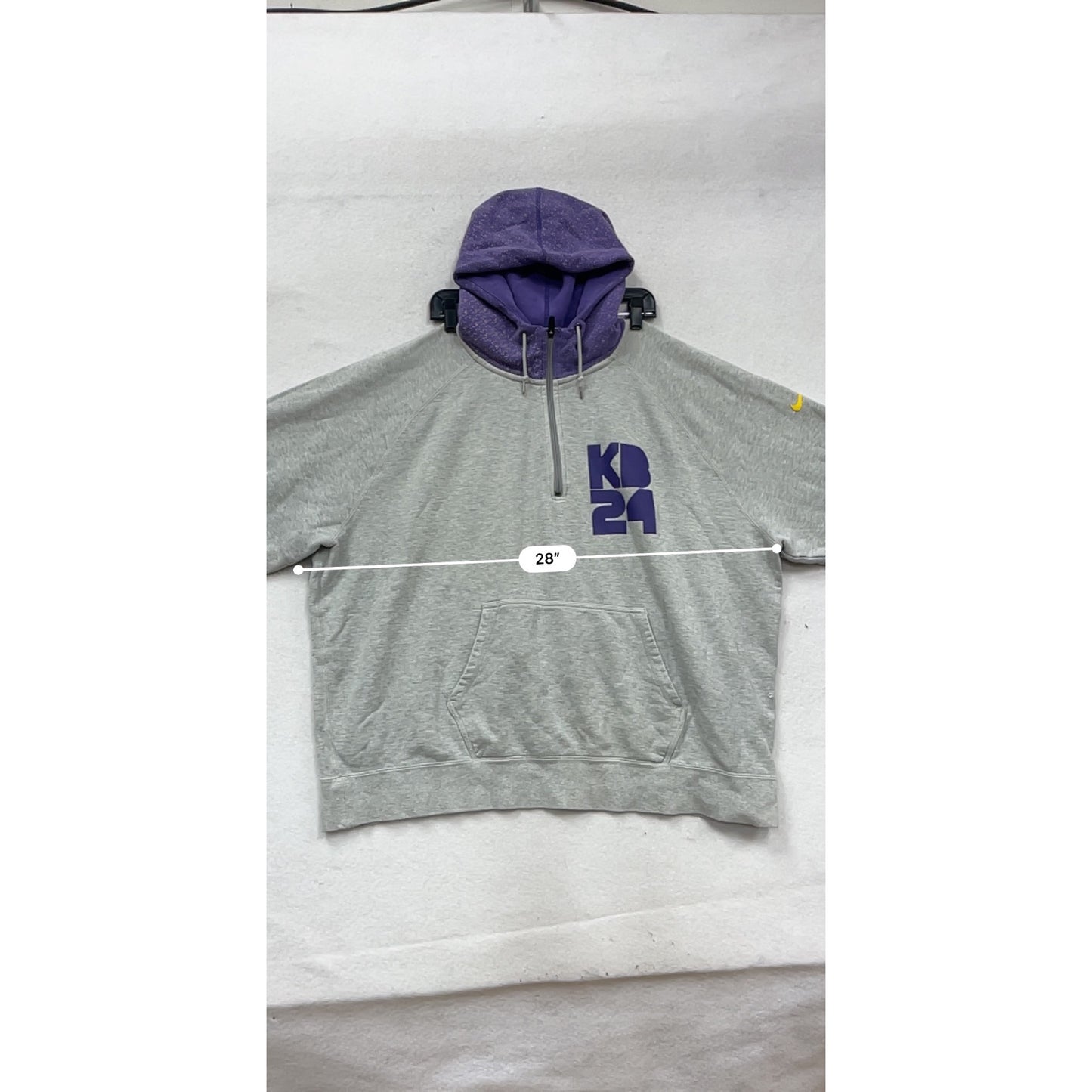 Nike Kobe Bryant KB24 2-Tone Hoodie 3XL Gray & Purple Pullover #377A