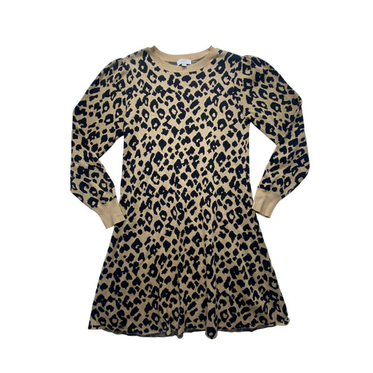 Cozy loft Longsleeve Cheetah print dress #5427