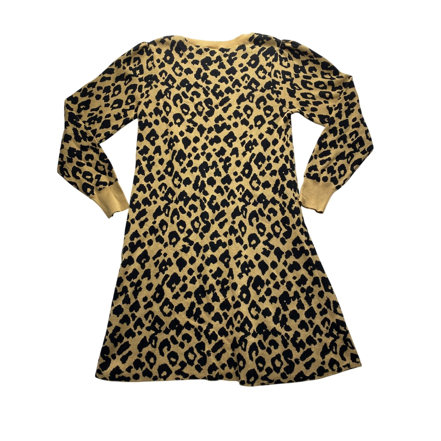 Cozy loft Longsleeve Cheetah print dress #5427