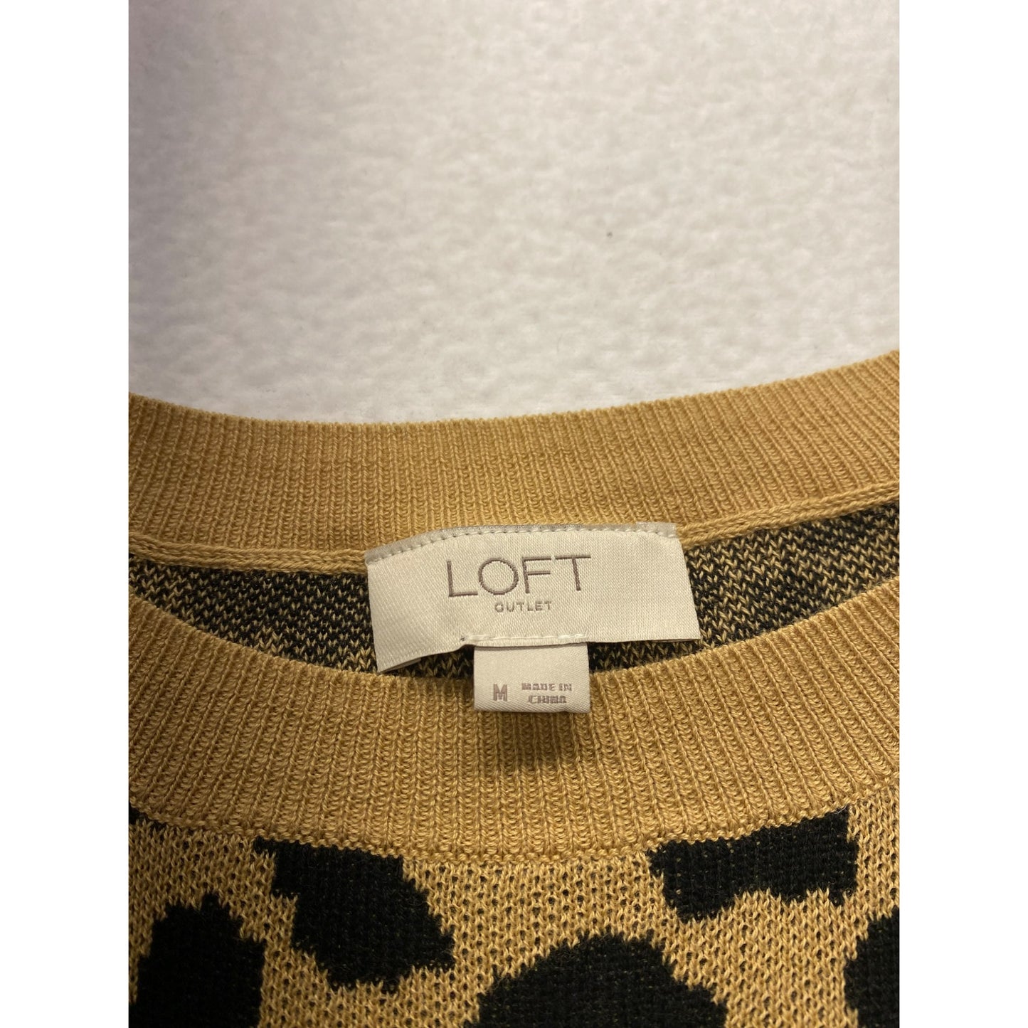 Cozy loft Longsleeve Cheetah print dress #5427