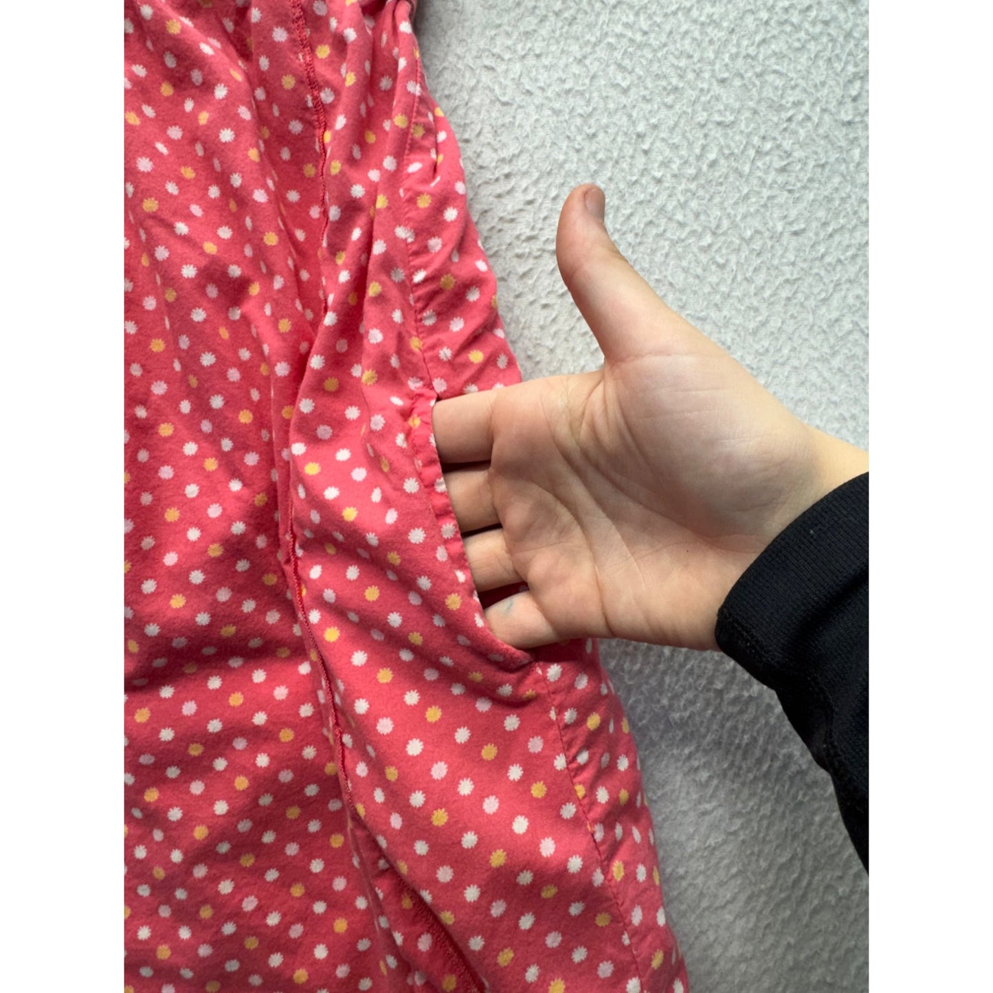 Old Navy Girls Pink Polka Dot Dress With Pockets Size 5T 100% Cotton #325B