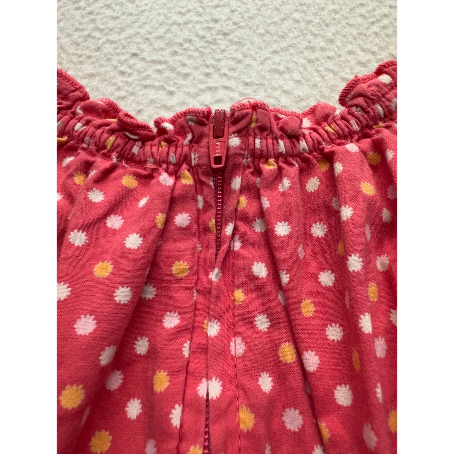 Old Navy Girls Pink Polka Dot Dress With Pockets Size 5T 100% Cotton #325B