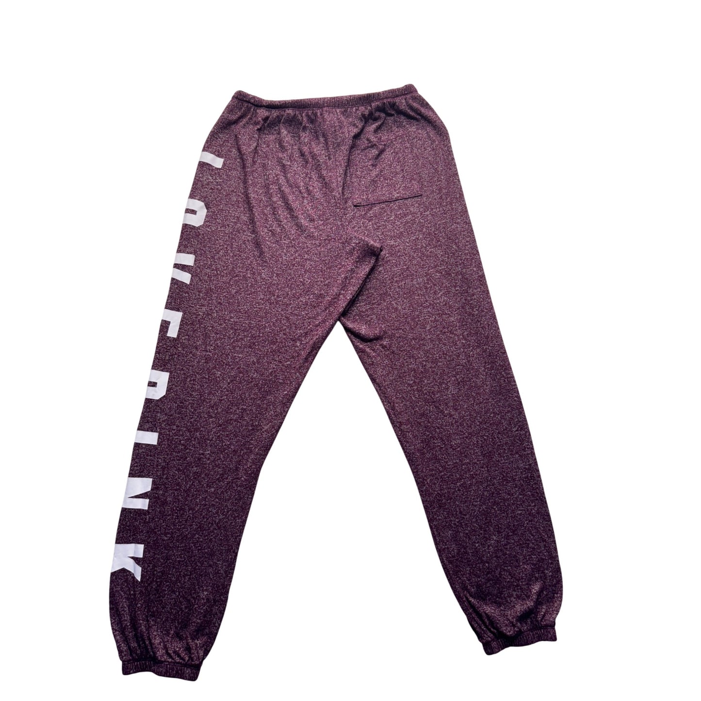 Love Pink Heathered Jogger Sweatpants Elastic Waistband Size M #9659