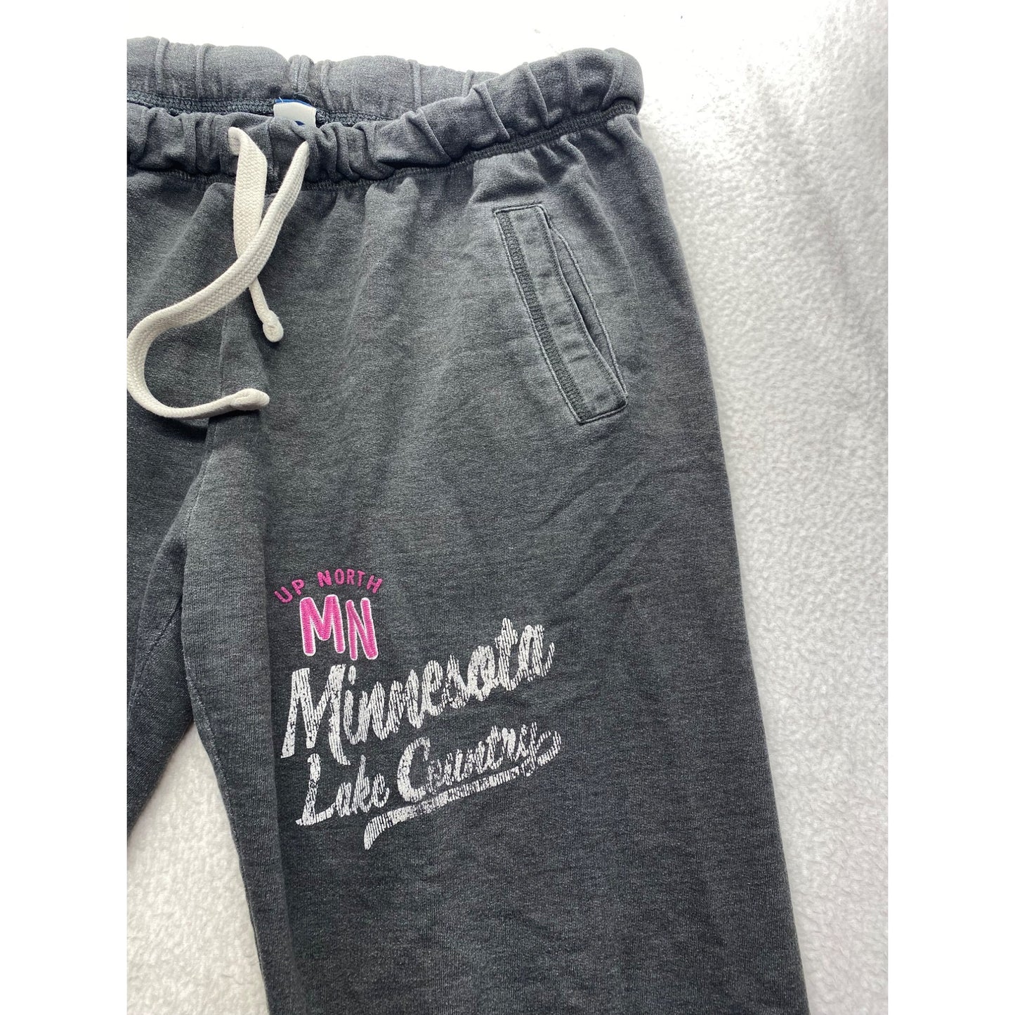 Up North MN Minnesota Lake Country Womens Sweatpants  By New Agenda #7205