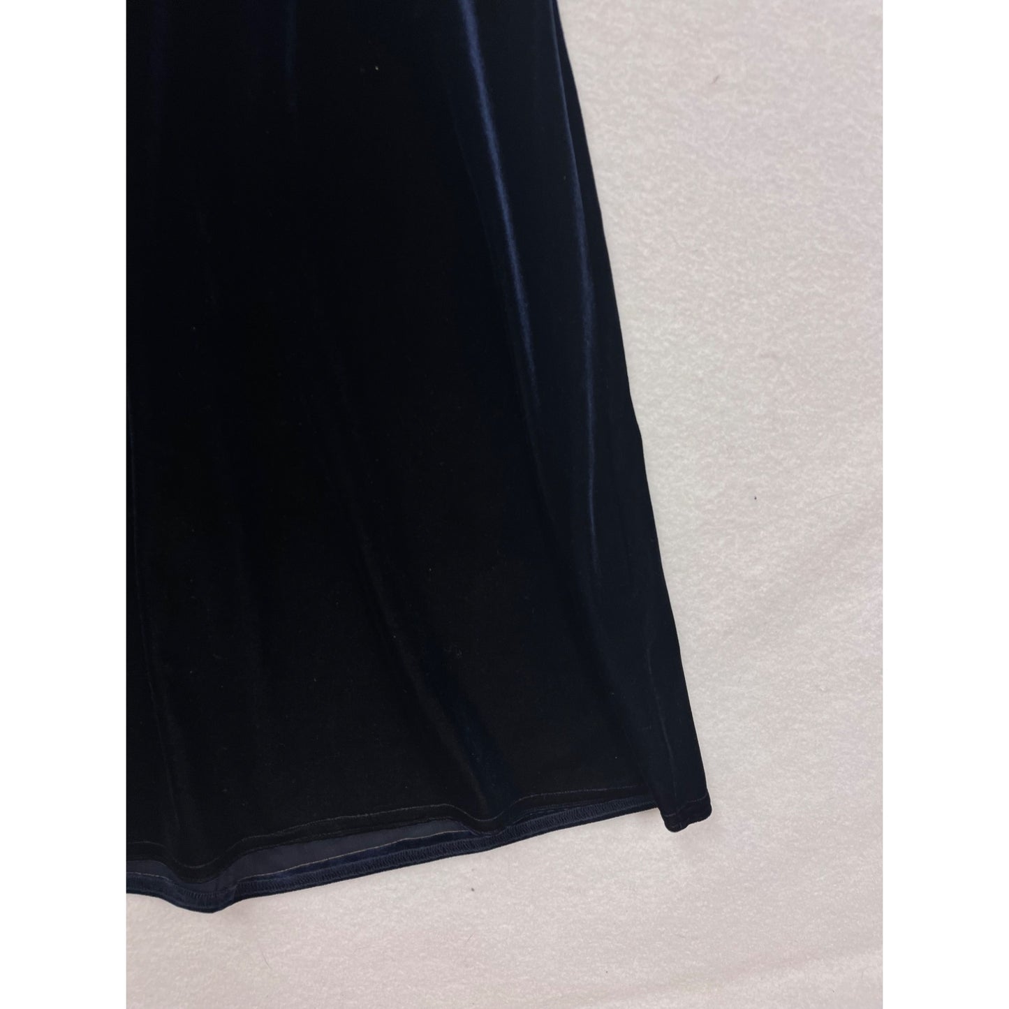 Vintage Urban Girl Velvet A-Line Dress With Floral Embroidery #8283