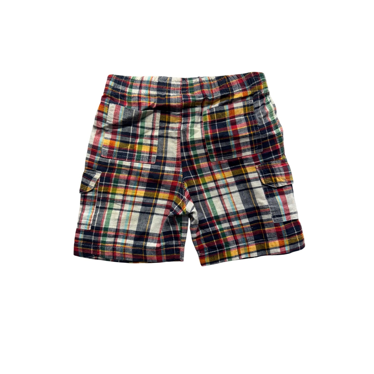 Plaid Cargo Shorts 9M Planet Cotton 100% Made In India #9190
