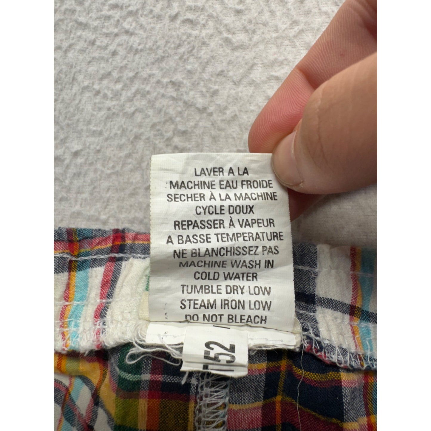 Plaid Cargo Shorts 9M Planet Cotton 100% Made In India #9190