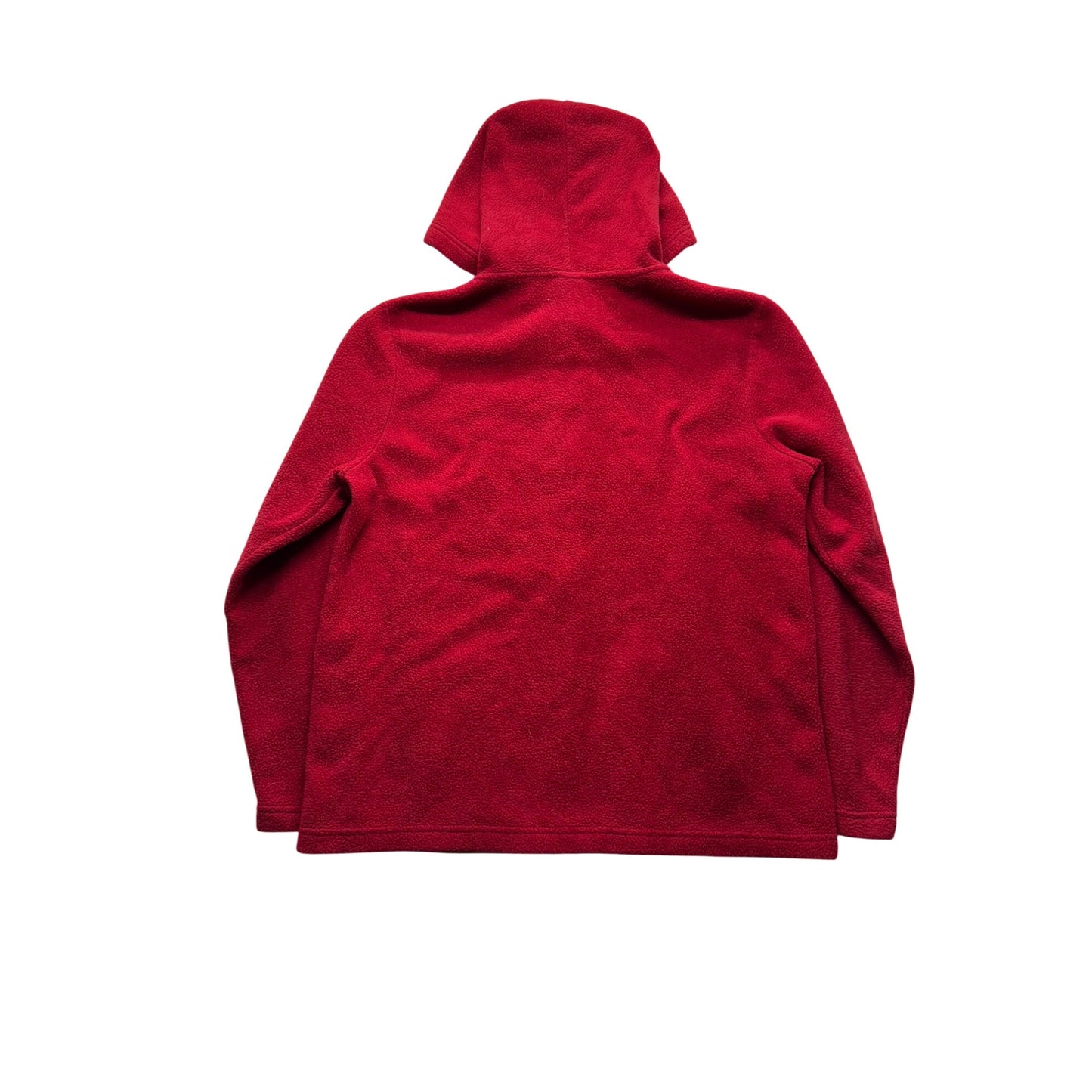 Disney Winnie The Pooh Red Hooded Fleece Zip-Up Jacket With Embroidered #9204