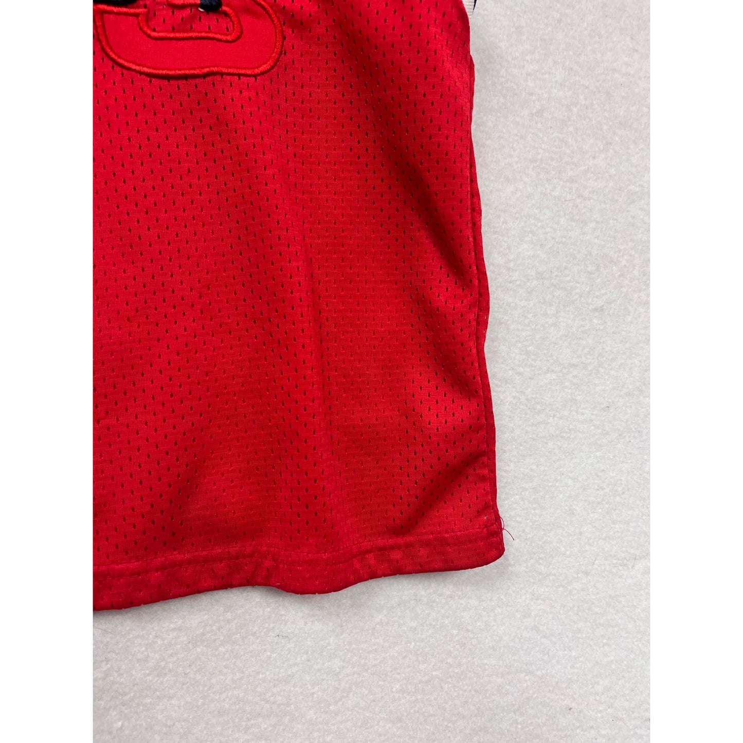 Vintage 90s Kids Sleeveless Red & Navy Jersey Size 4T #6711