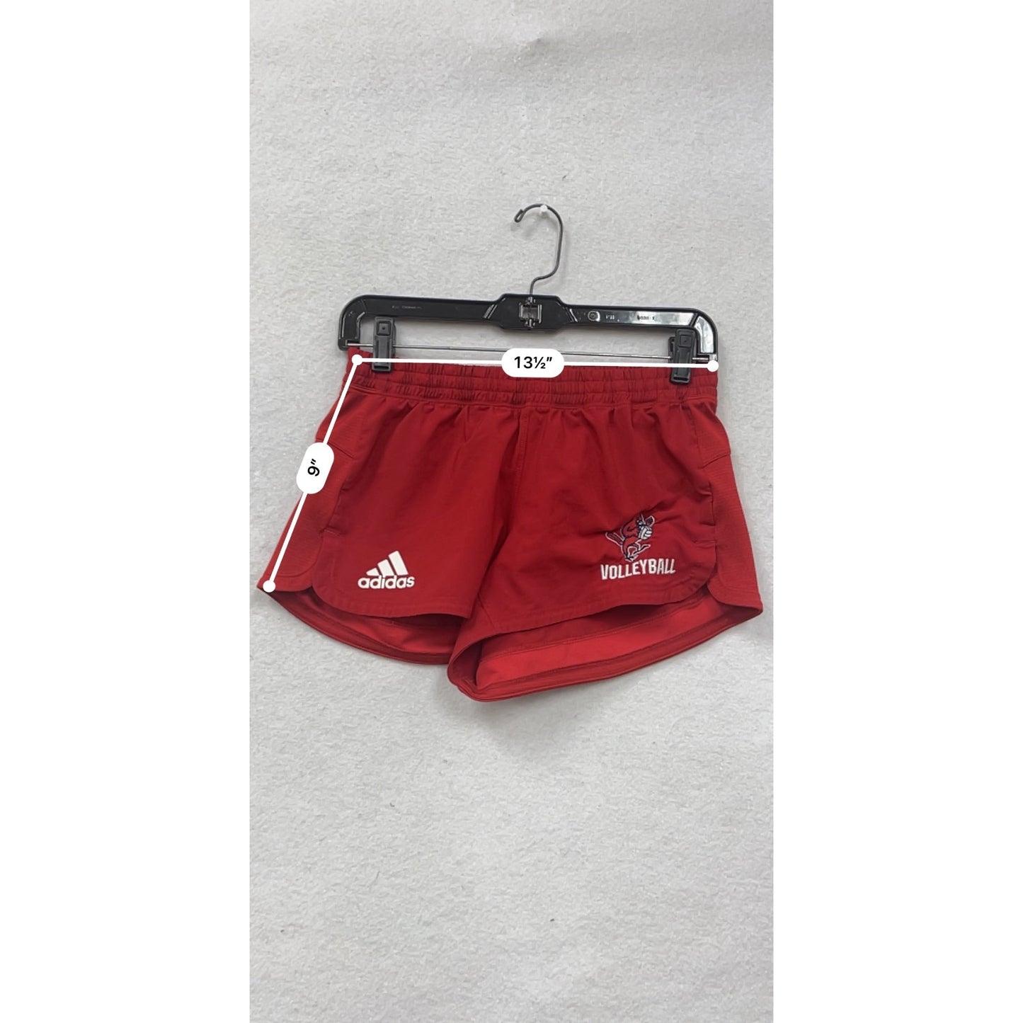 Adidas Womens Volleyball  Red Athletic Shorts - Size S #8253