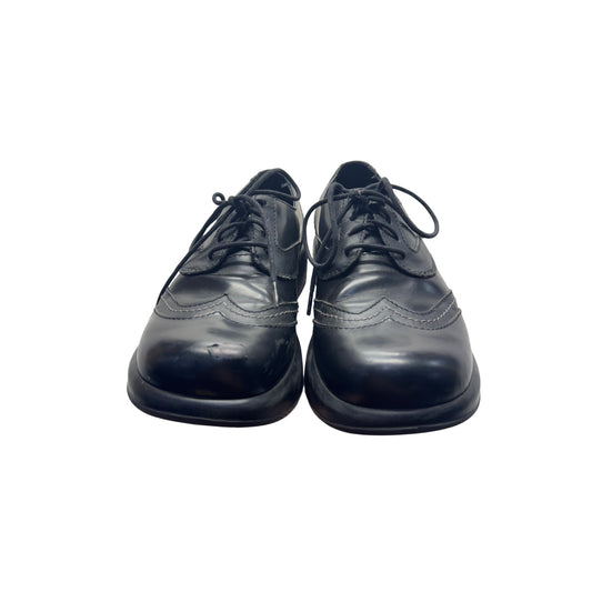 Dansko Black Oxford Leather Wingtip Shoes Sz 38 EU Comfortable Sole 348B