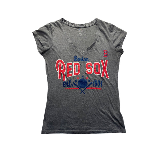 Boston Red Sox Womens V-Neck T-Shirt #7395