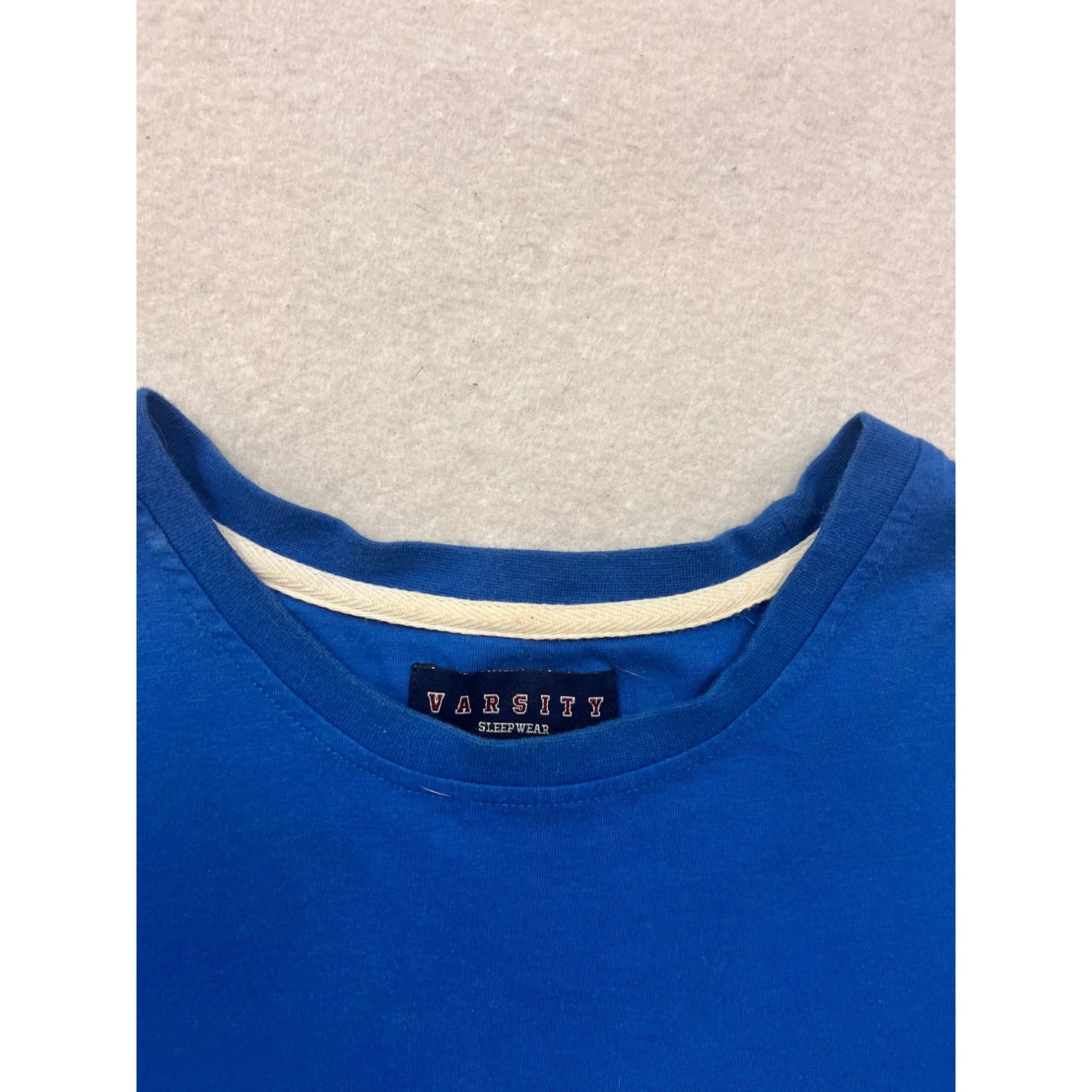 Varsity Sleepwear Blue Crewneck T-Shirt L #8712