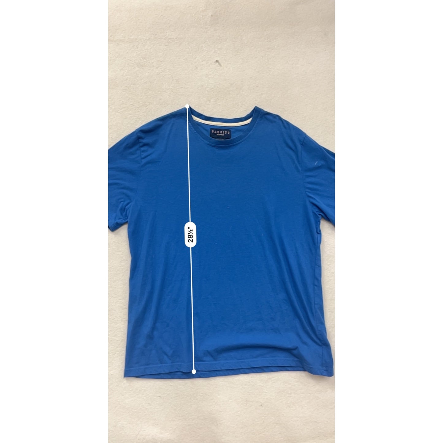 Varsity Sleepwear Blue Crewneck T-Shirt L #8712