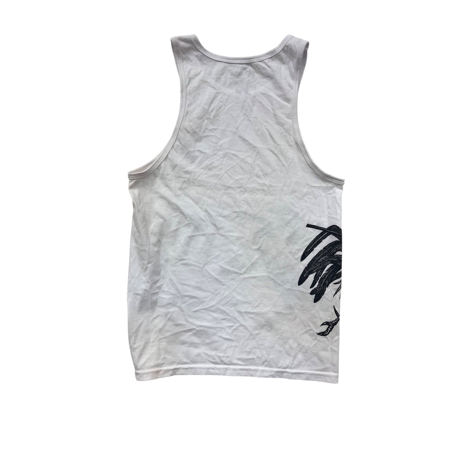 Espolón Tequila Skeleton Graphic White Tank Top S #8610