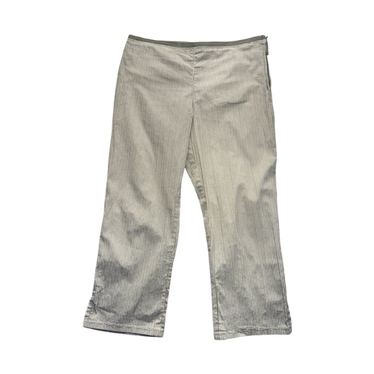 Gap Striped Cotton-Blend Cropped Pants Size 12 247B