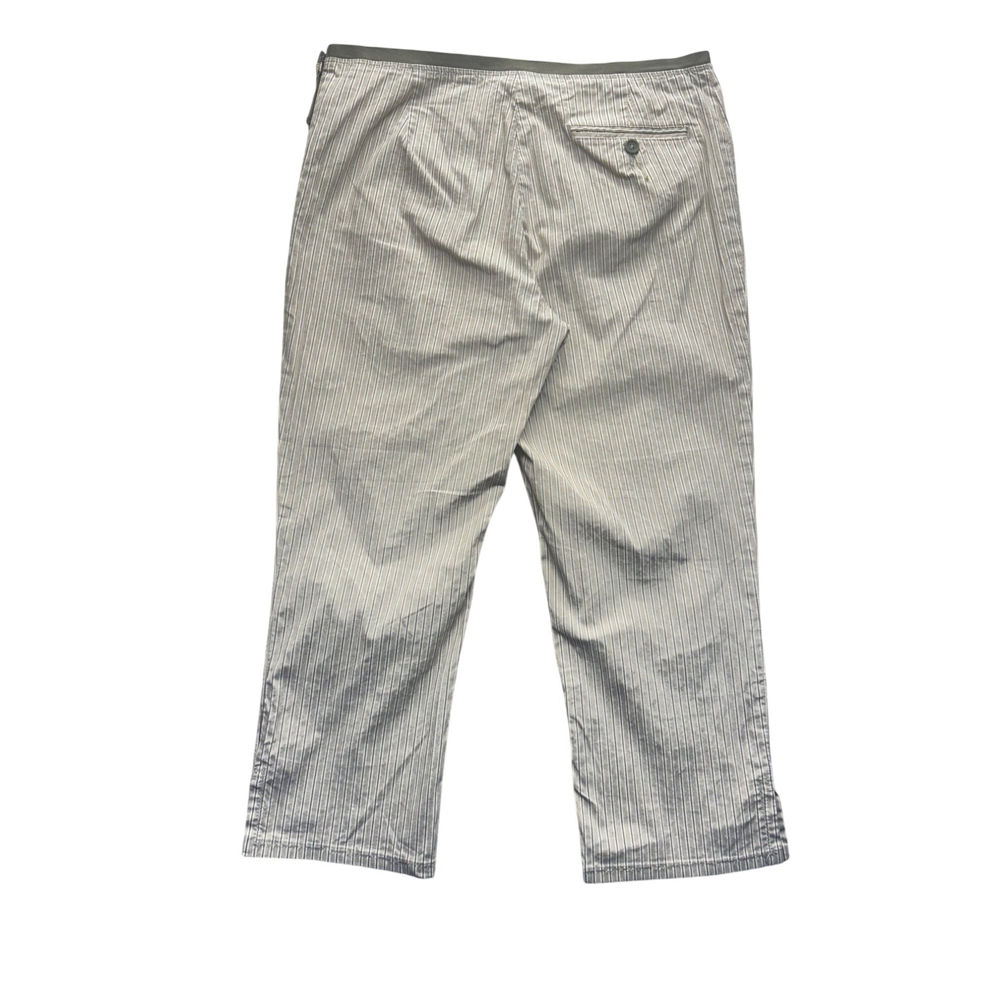 Gap Striped Cotton-Blend Cropped Pants Size 12 247B