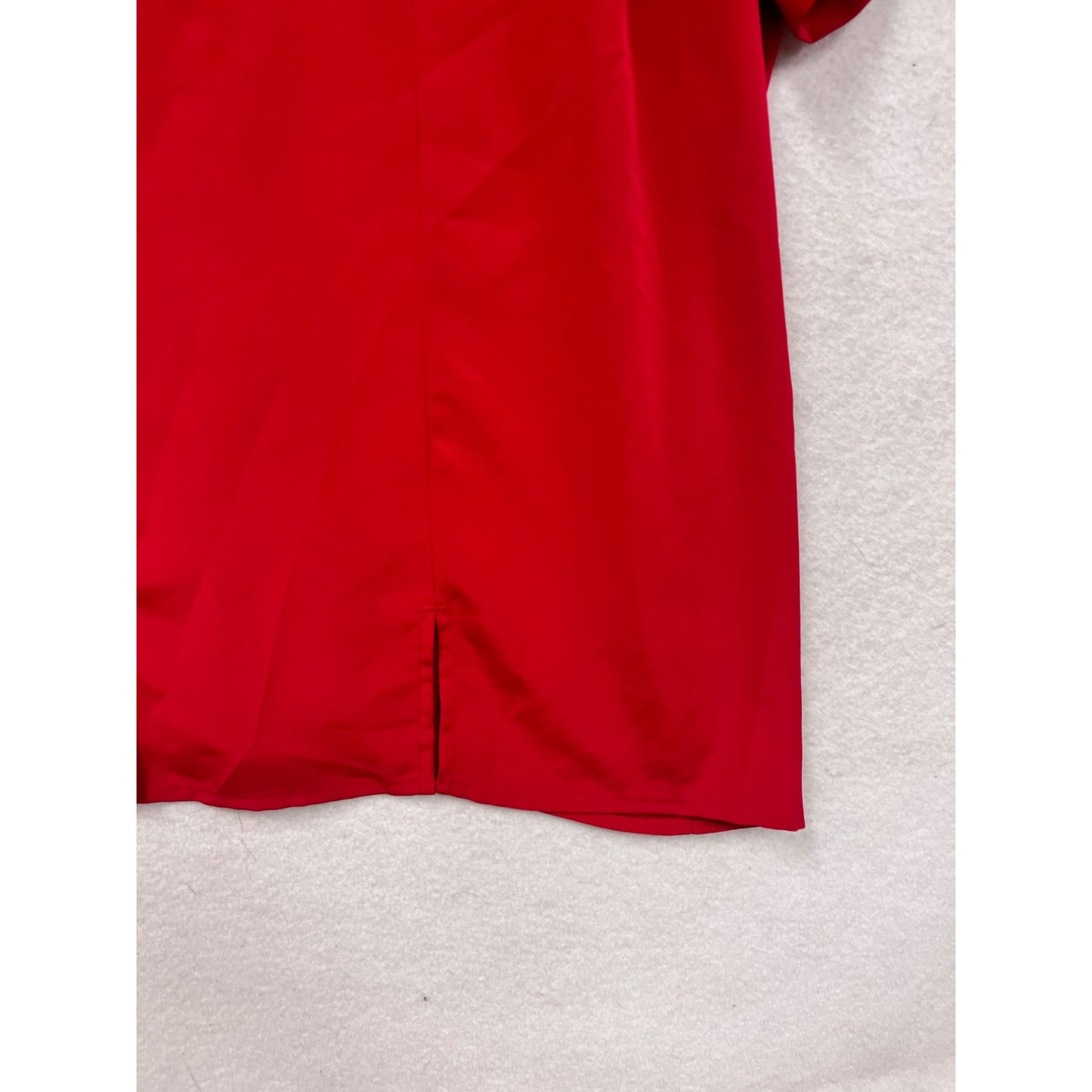 Maggie Barnes Red Button-Down Short Sleeve Blouse 3X #8818