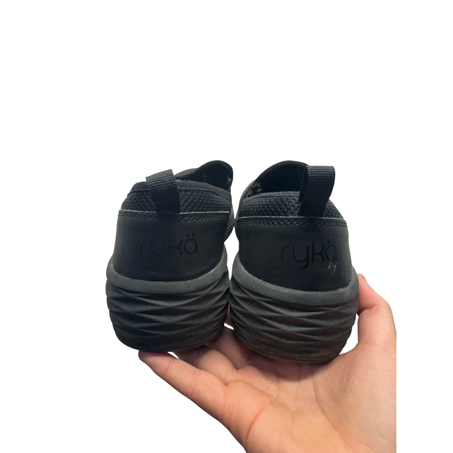 Ryka Black Slip-On Walking Shoes Size 7 Mesh #9473