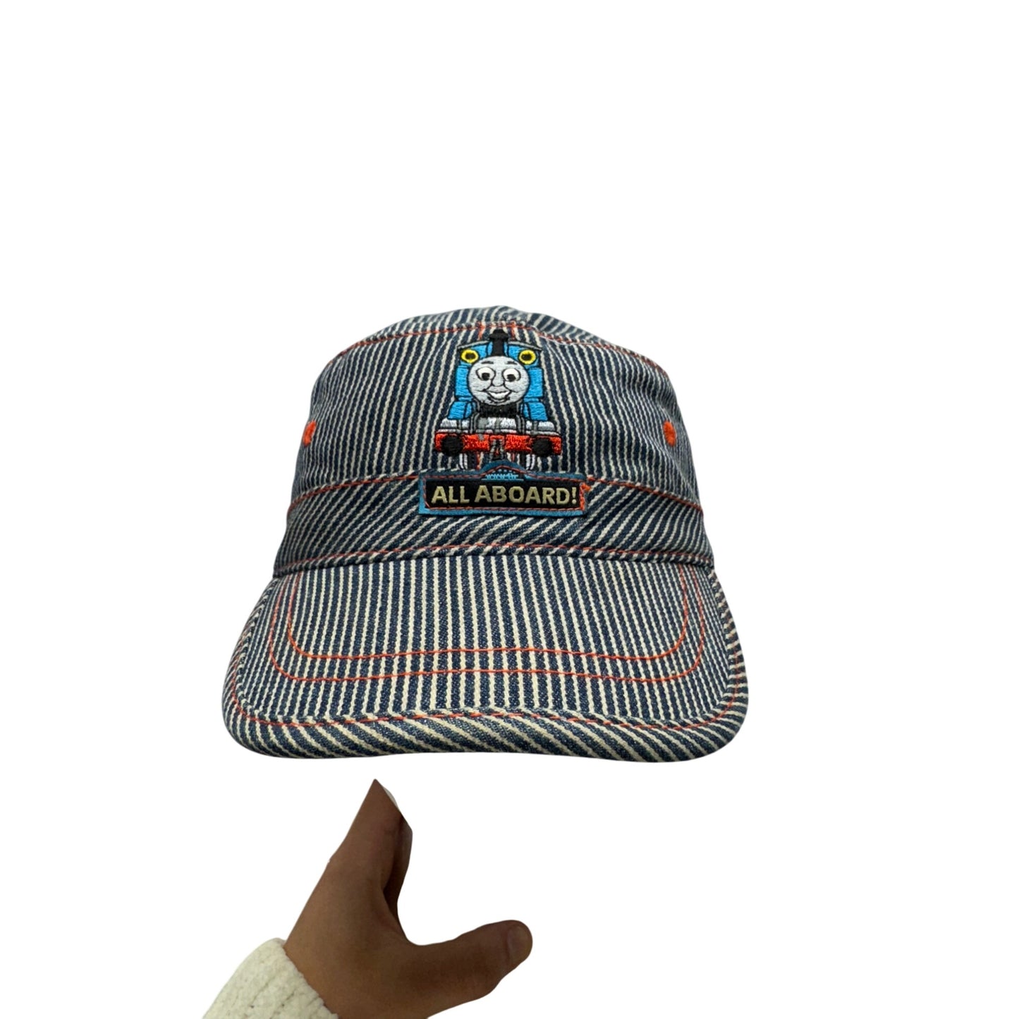 Thomas & Friends All Aboard Kids Striped Denim Train Hat #9843