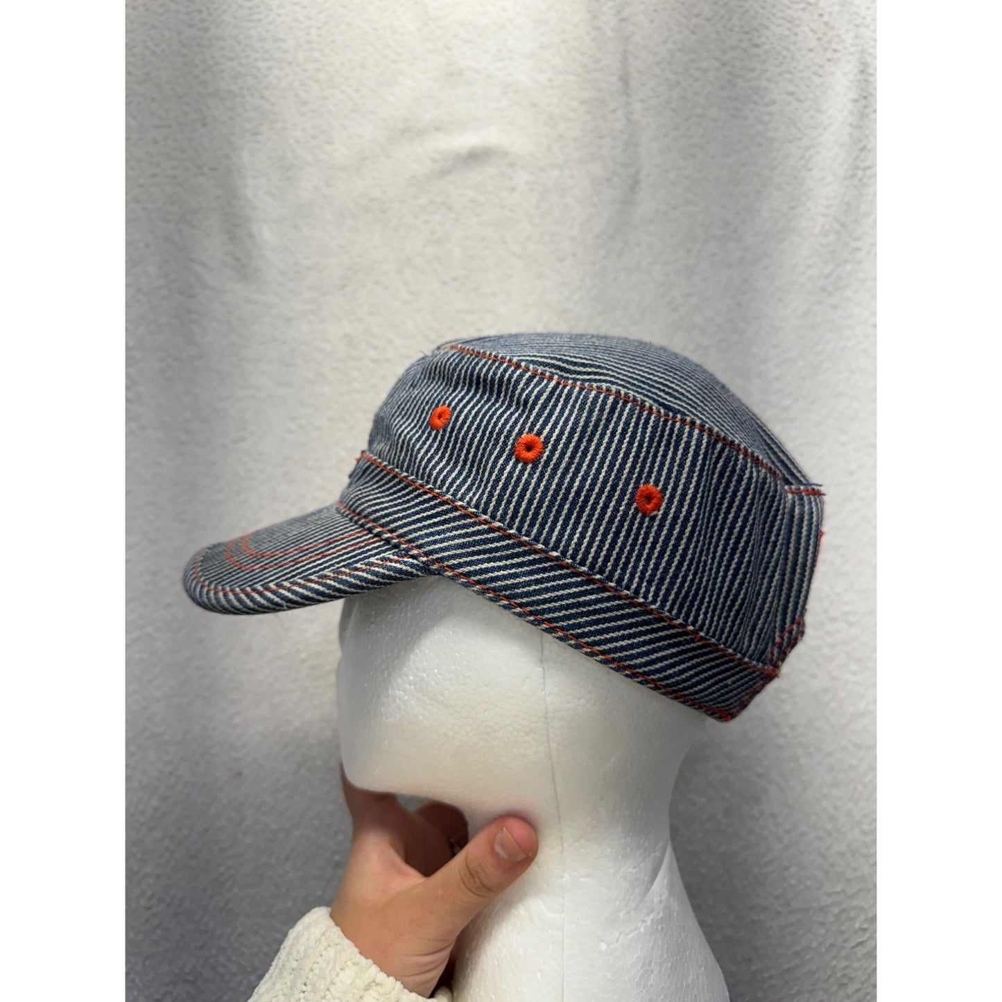Thomas & Friends All Aboard Kids Striped Denim Train Hat #9843