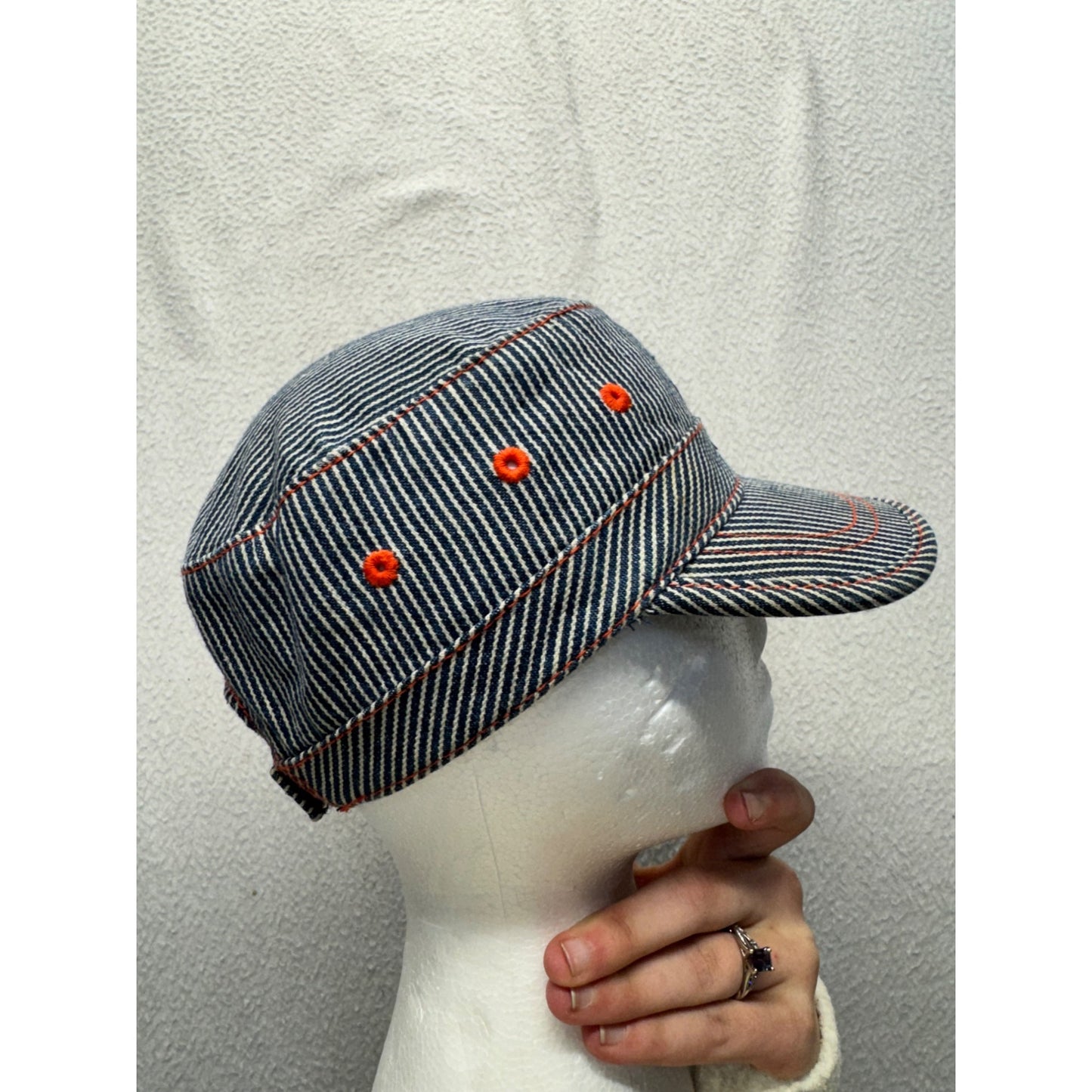 Thomas & Friends All Aboard Kids Striped Denim Train Hat #9843