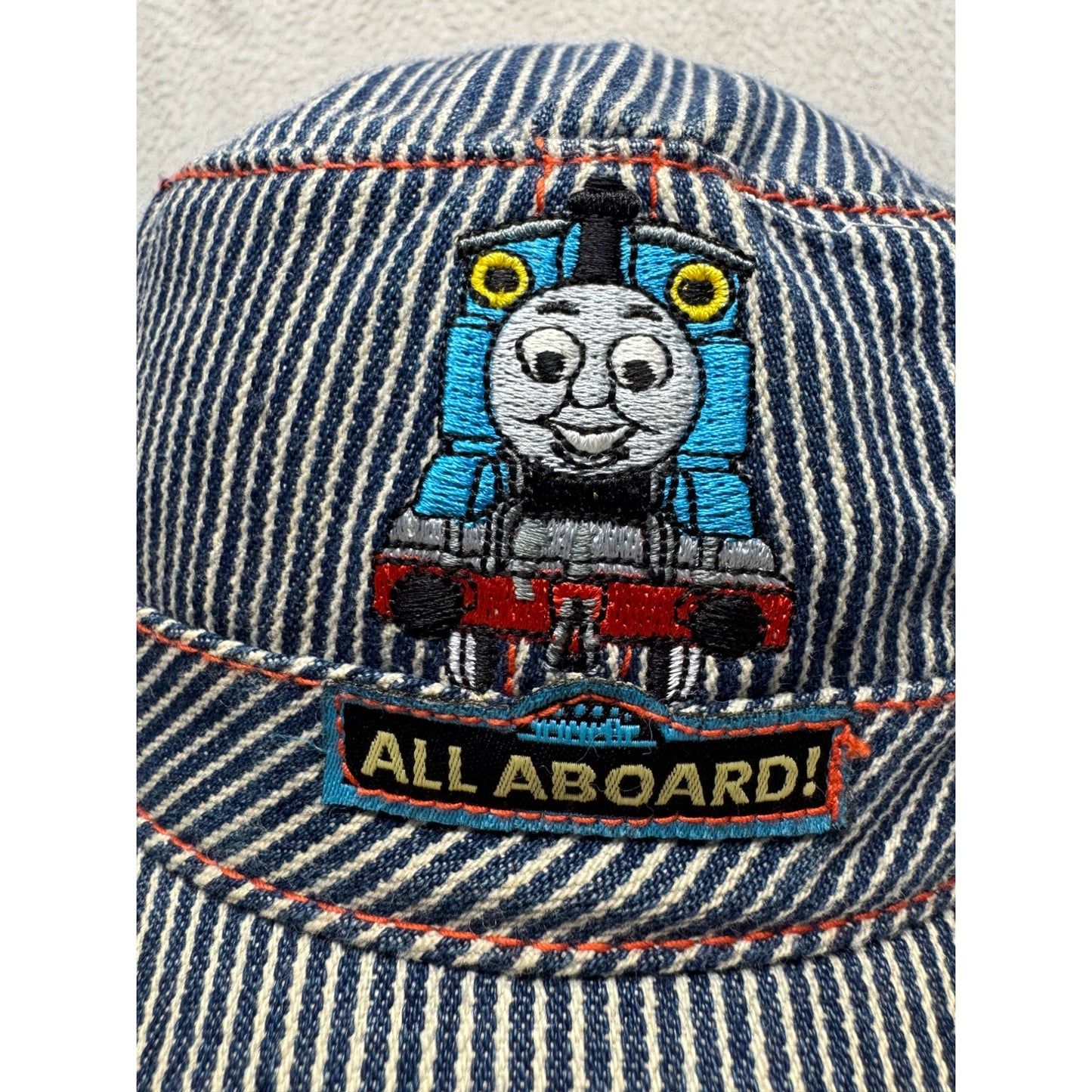 Thomas & Friends All Aboard Kids Striped Denim Train Hat #9843