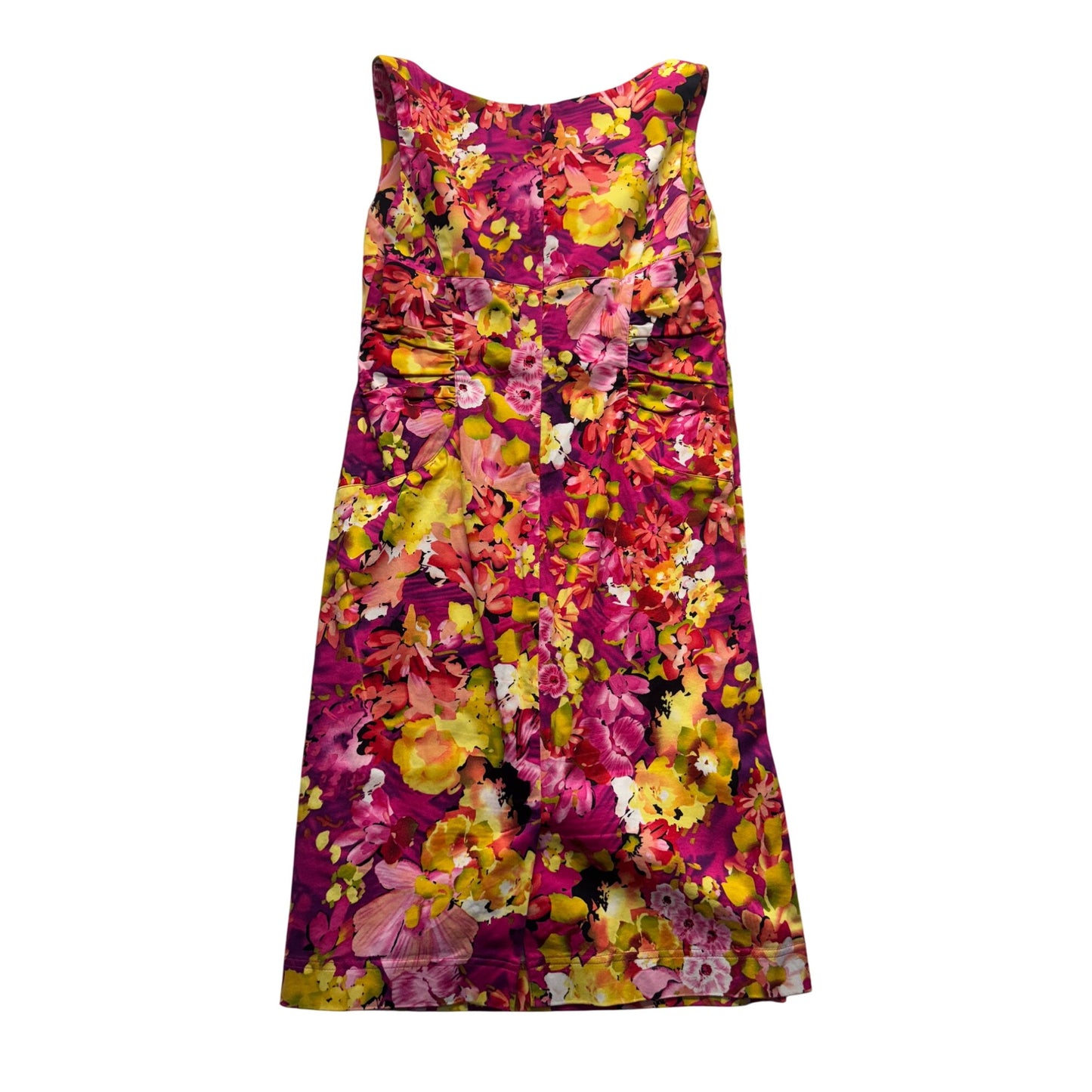 S.L. Fashions Floral Sleeveless Dress Size 6 #9145