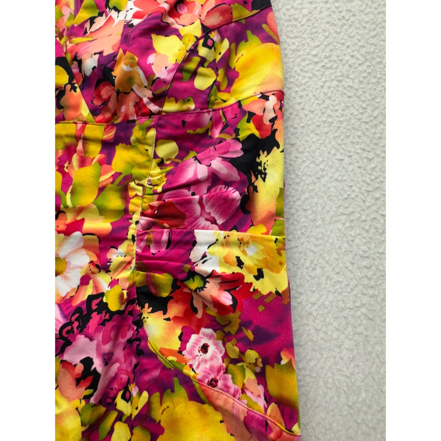 S.L. Fashions Floral Sleeveless Dress Size 6 #9145