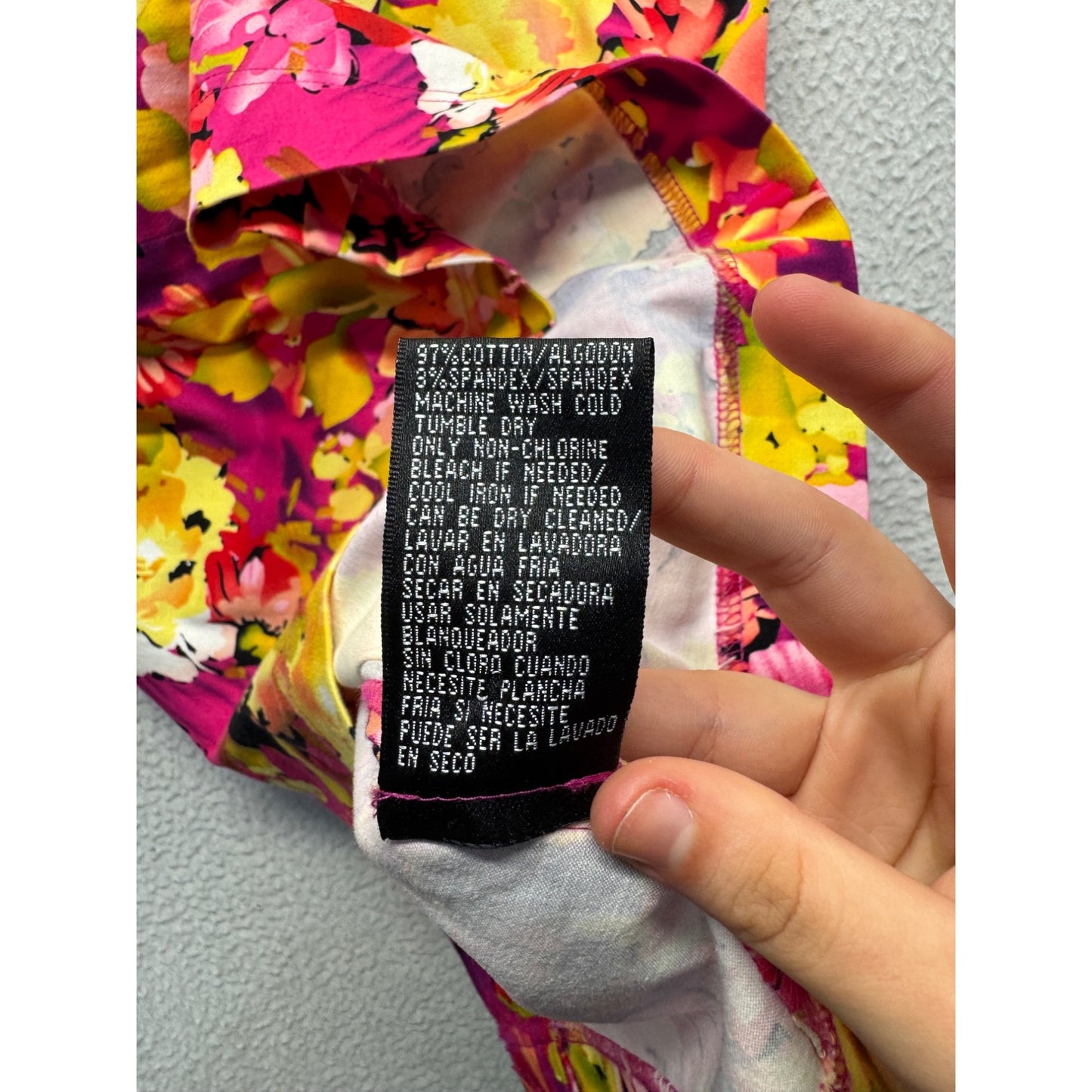 S.L. Fashions Floral Sleeveless Dress Size 6 #9145