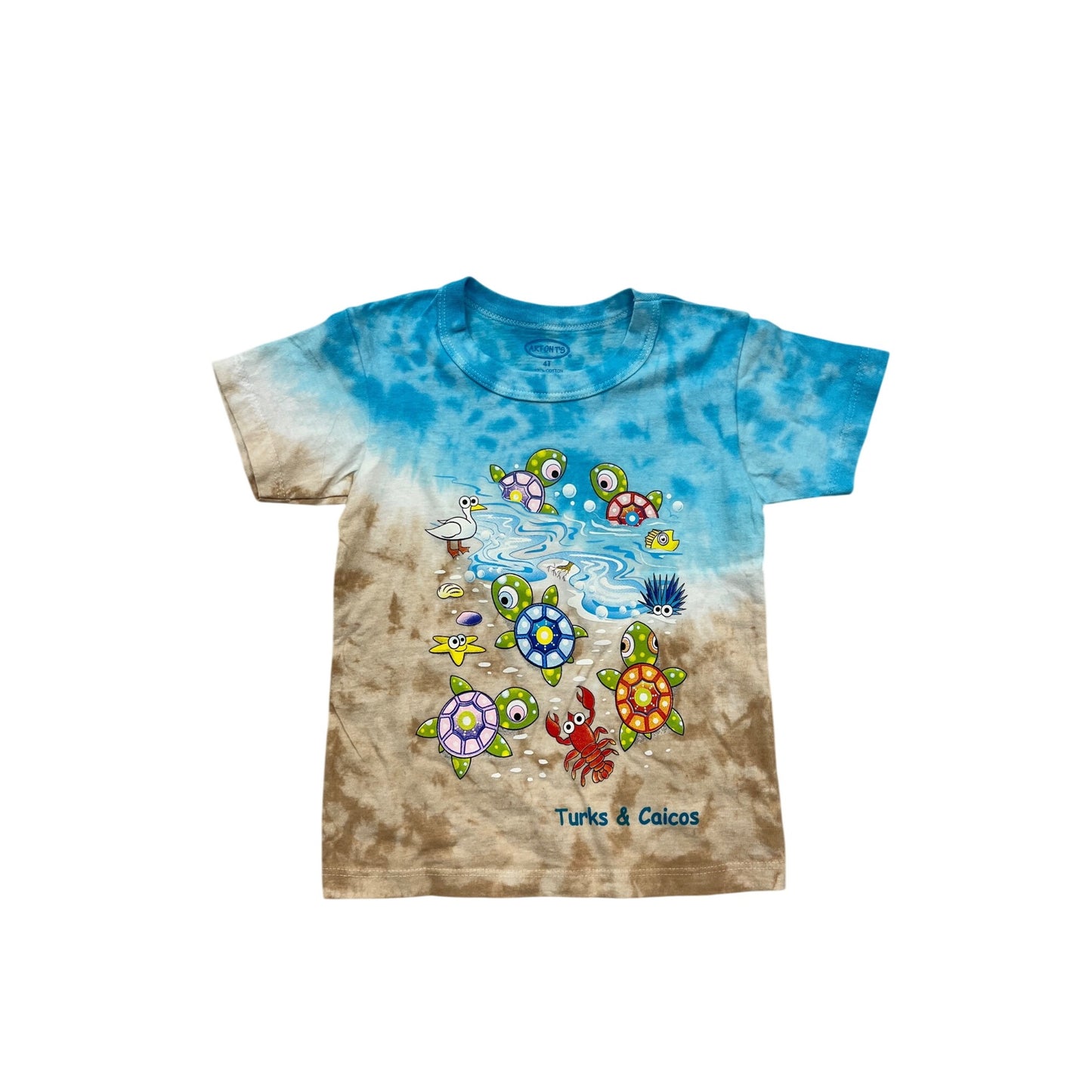 Turks & Caicos Kids Tie-Dye T-Shirt 4T #152C