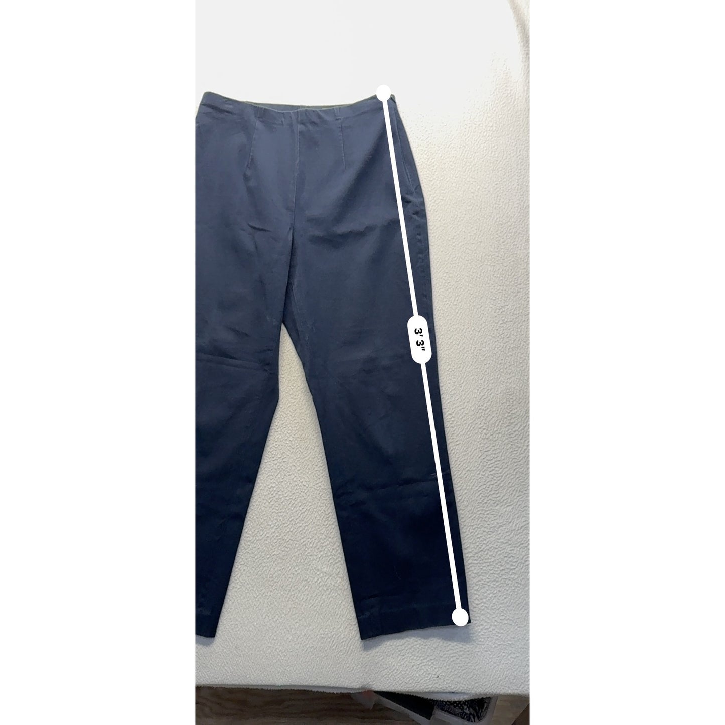 Eddie Bauer Navy Stretch Cotton Blend Pants Size 10 #176B